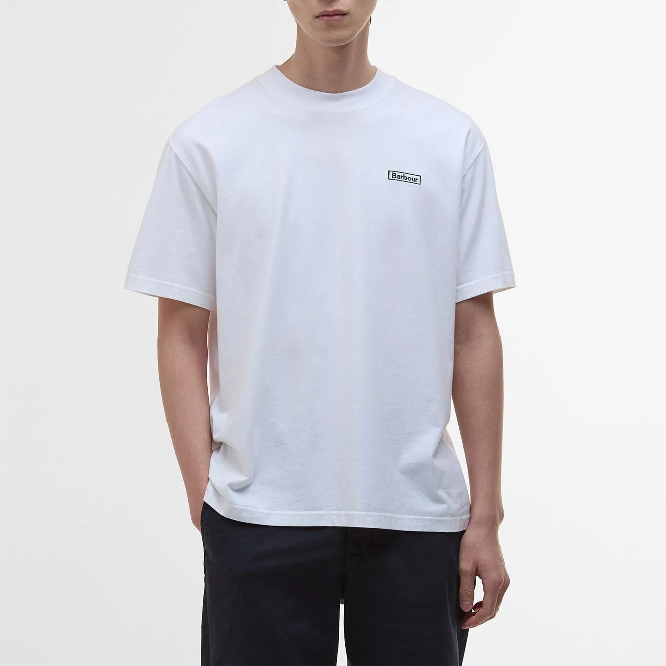 Barbour Walton Embroidered Fit T-Shirt White - The Sporting Lodge