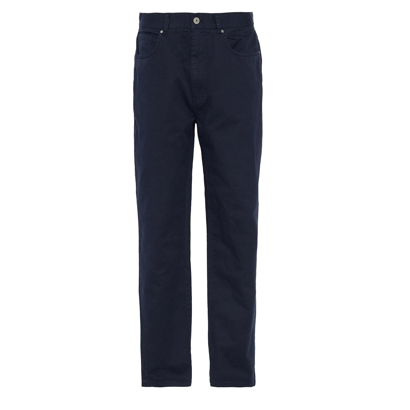 Barbour Washed Stretch Twill Regular Fit Trouser Dark Navy - The Sporting Lodge