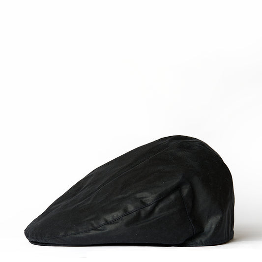Barbour Wax Flat Cap Navy - The Sporting Lodge