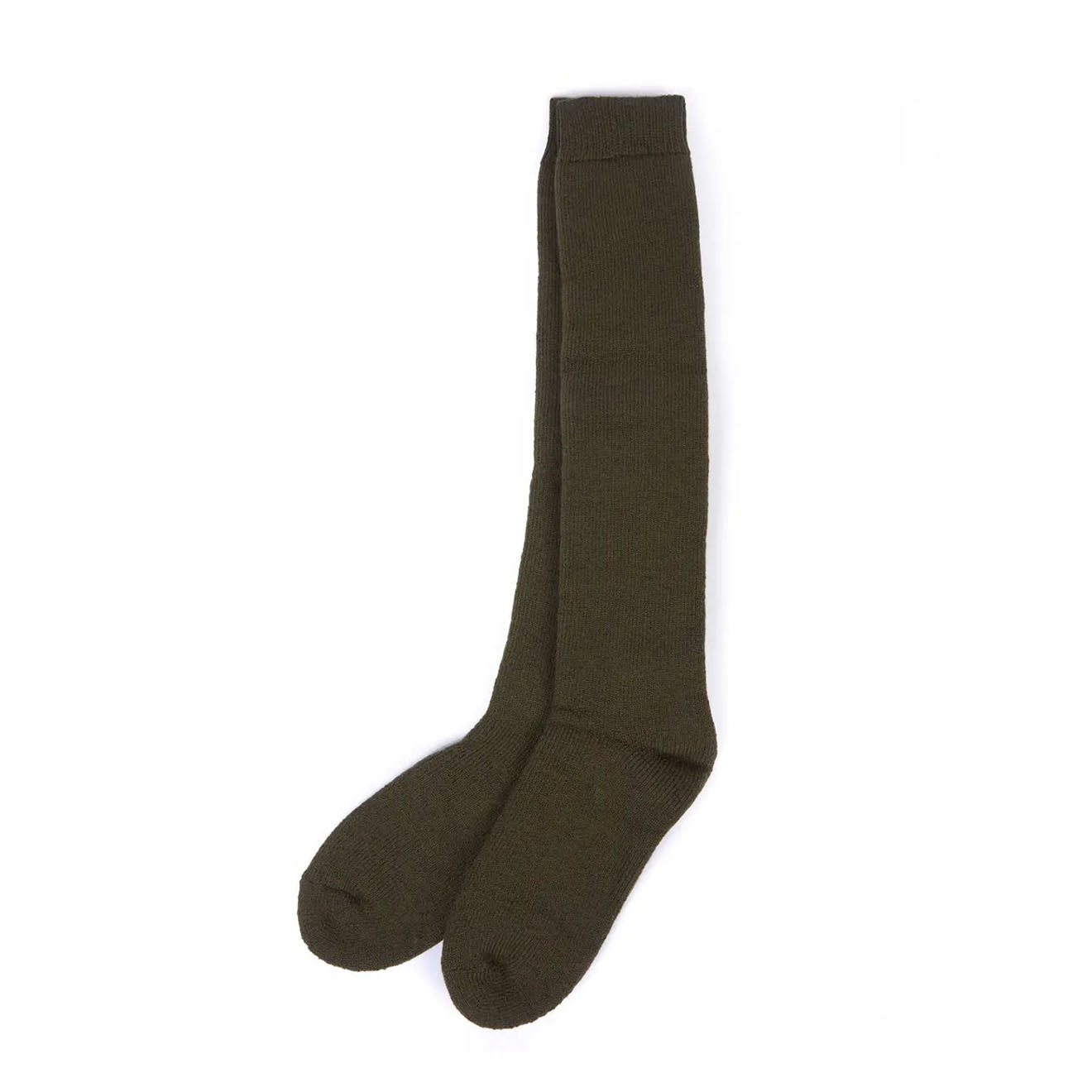 Barbour Wellington Knee Socks Olive Green - The Sporting Lodge