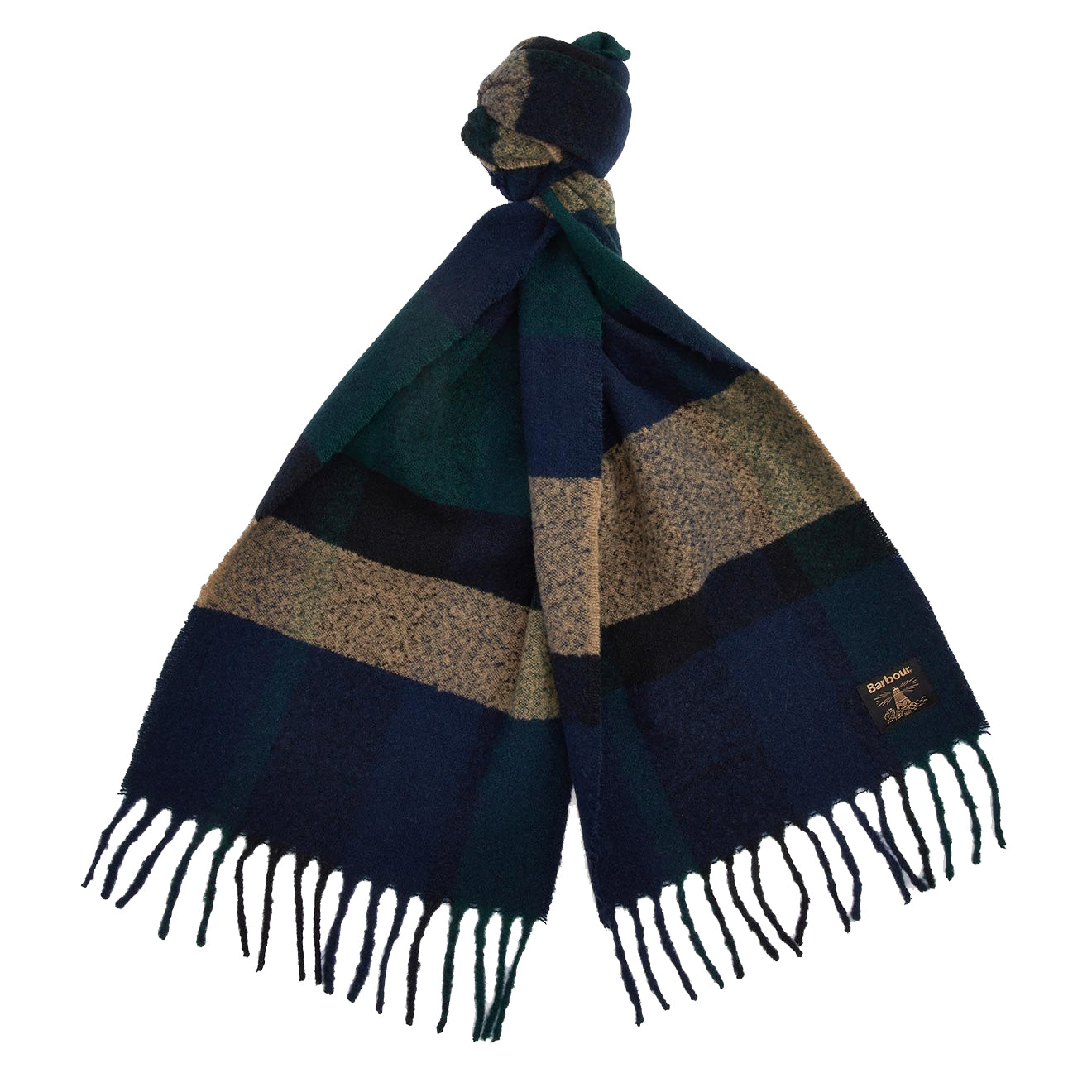 Barbour Westerdale Scarf Green Loch - The Sporting Lodge