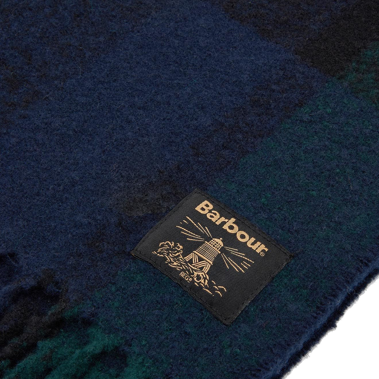 Barbour Westerdale Scarf Green Loch - The Sporting Lodge