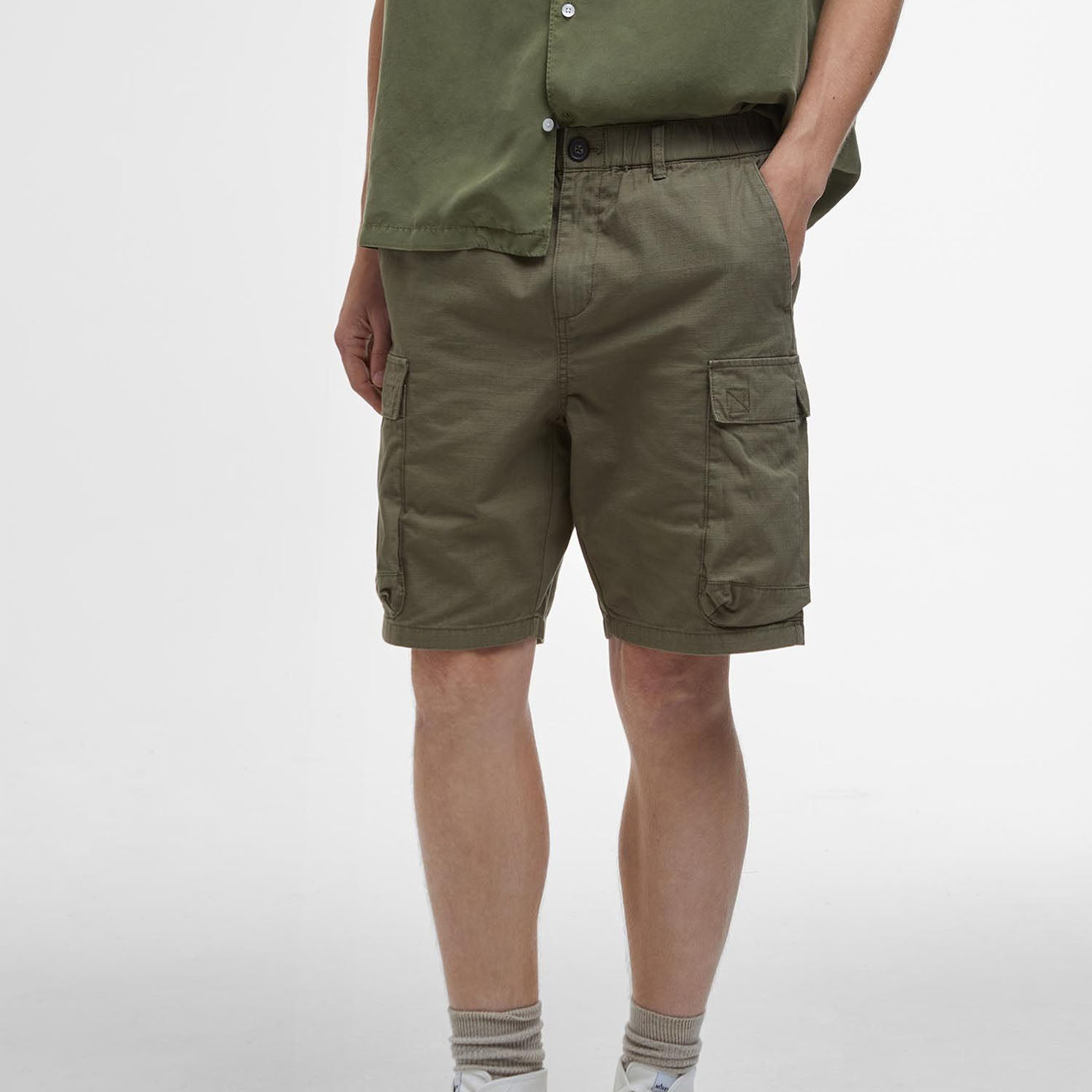 Barbour Westmorland Ripstop Short Burnt Olive - The Sporting Lodge