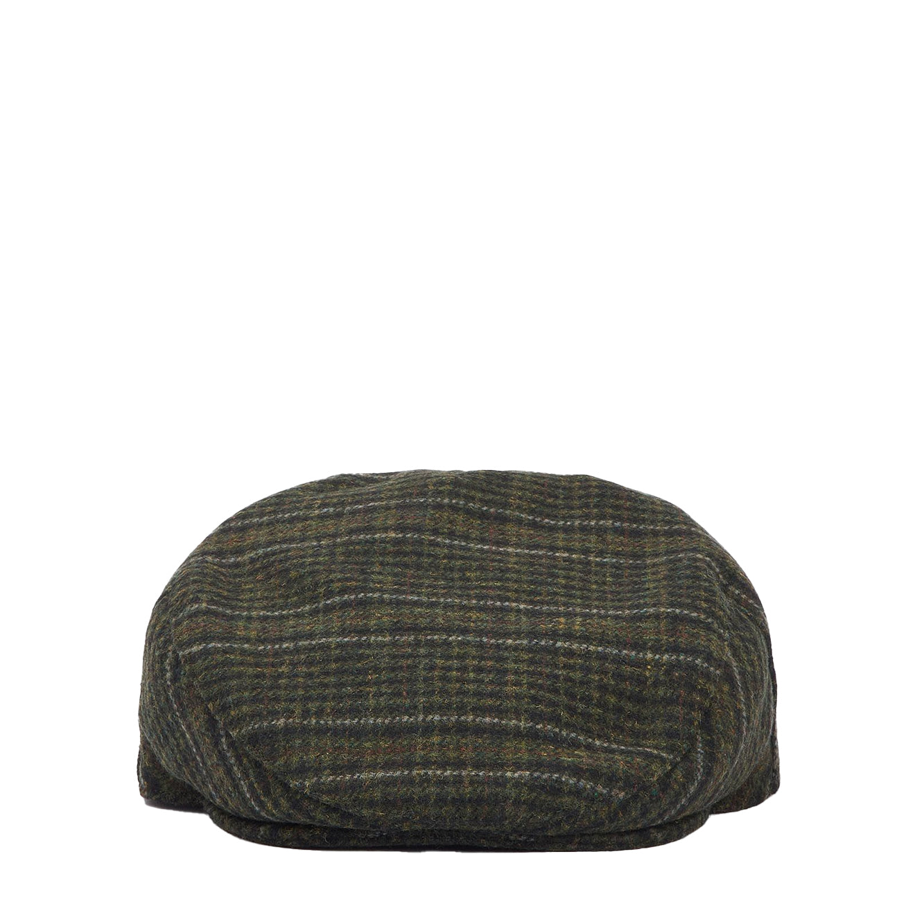 Barbour Wilkin Flat Cap Olive Check - The Sporting Lodge