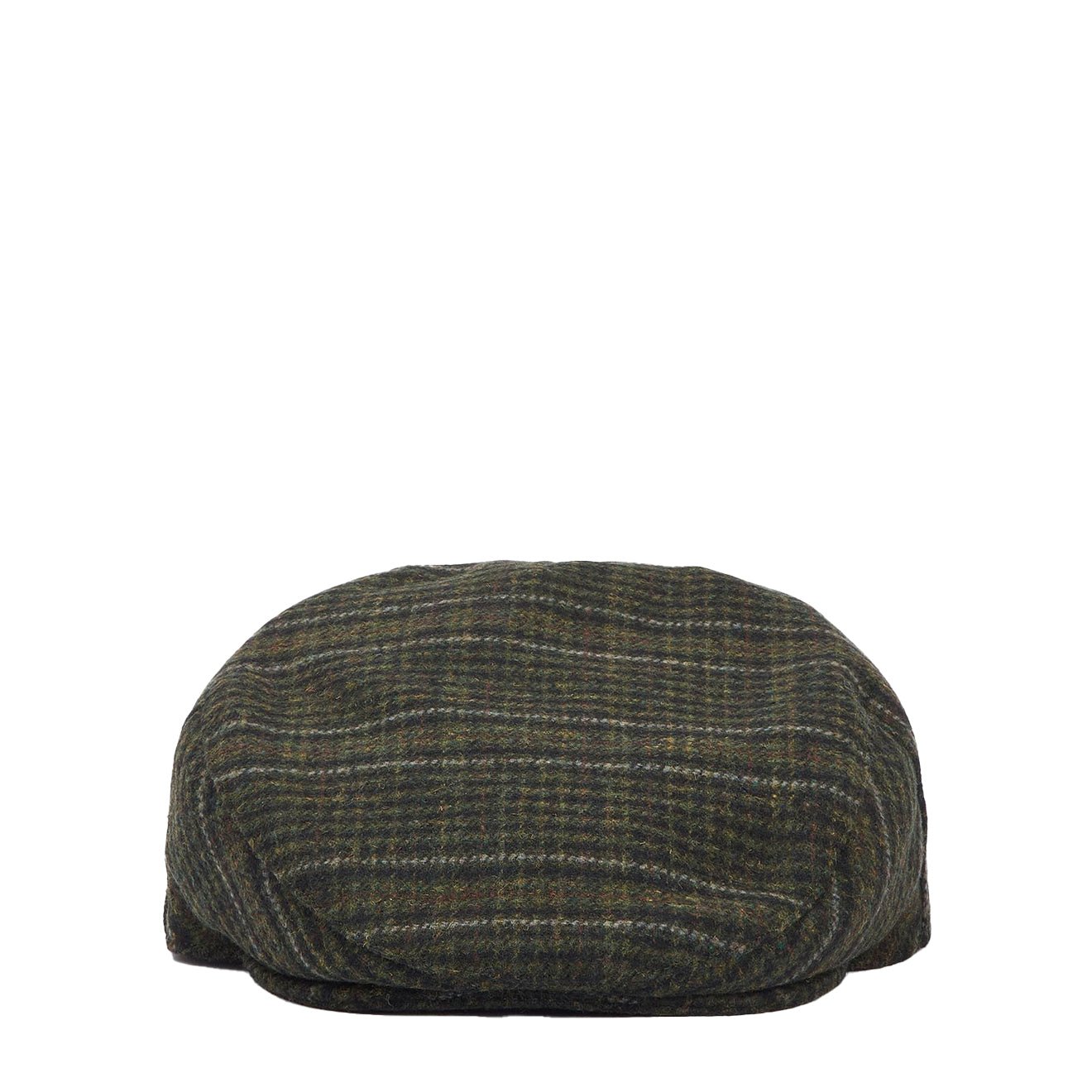 Barbour Wilkin Flat Cap Olive Check - The Sporting Lodge