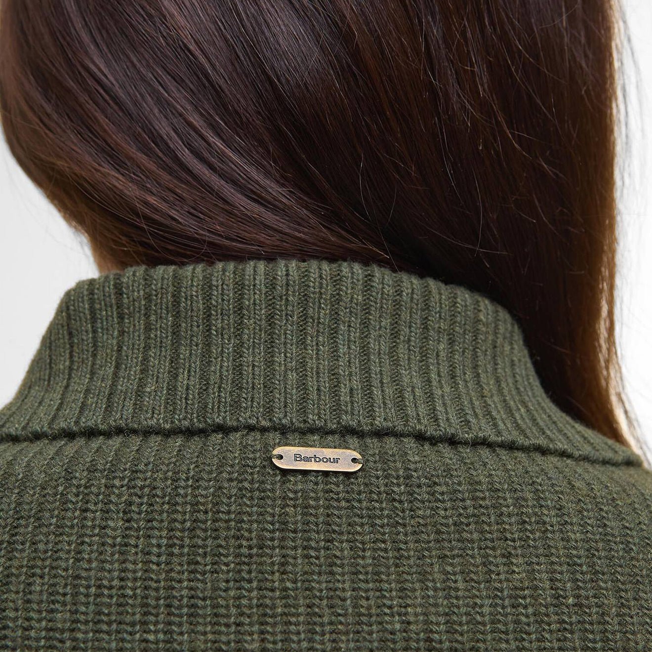Barbour Womens Allendale Quilted Jumper Olive - The Sporting Lodge