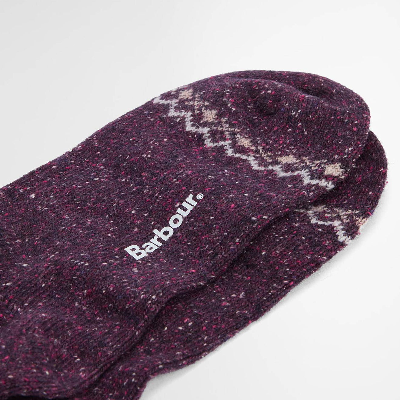 Barbour Womens Anaise Fair Isle Sock Fudge