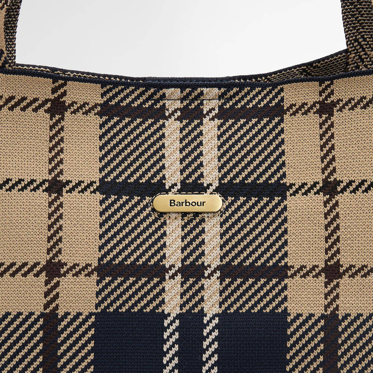 Barbour Womens Barbour Layla Tartan Large Tote Bag Birchwood Dress Tartan