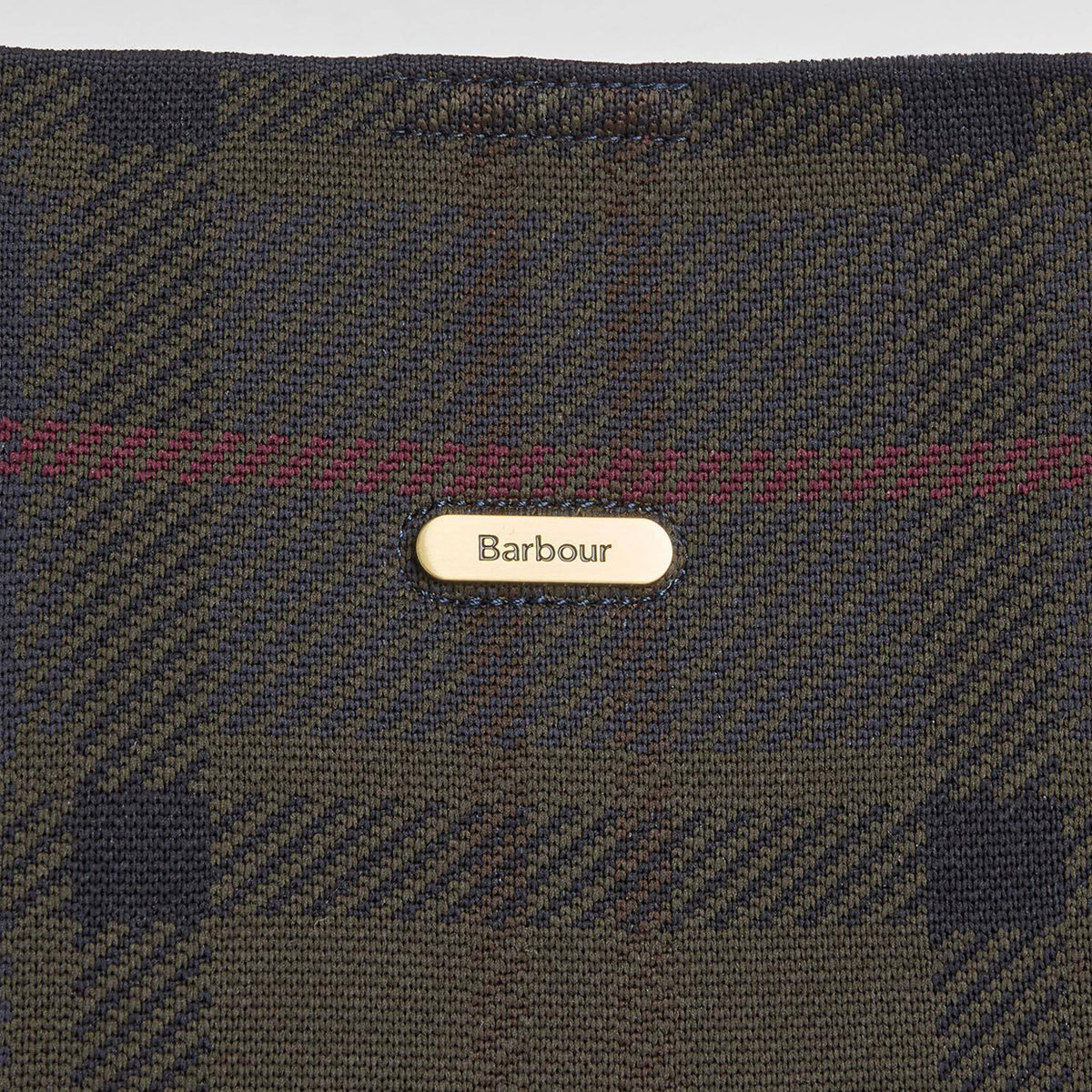 Barbour Womens Barbour Layla Tartan Large Tote Bag Shadow Classic Tartan