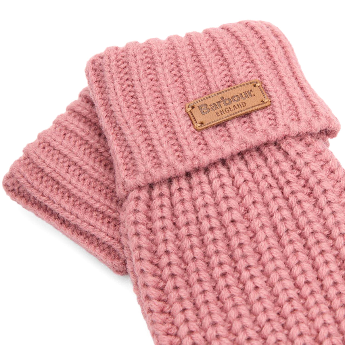 Barbour Womens Barbour Saltburn Knitted Glove Dusty Pink