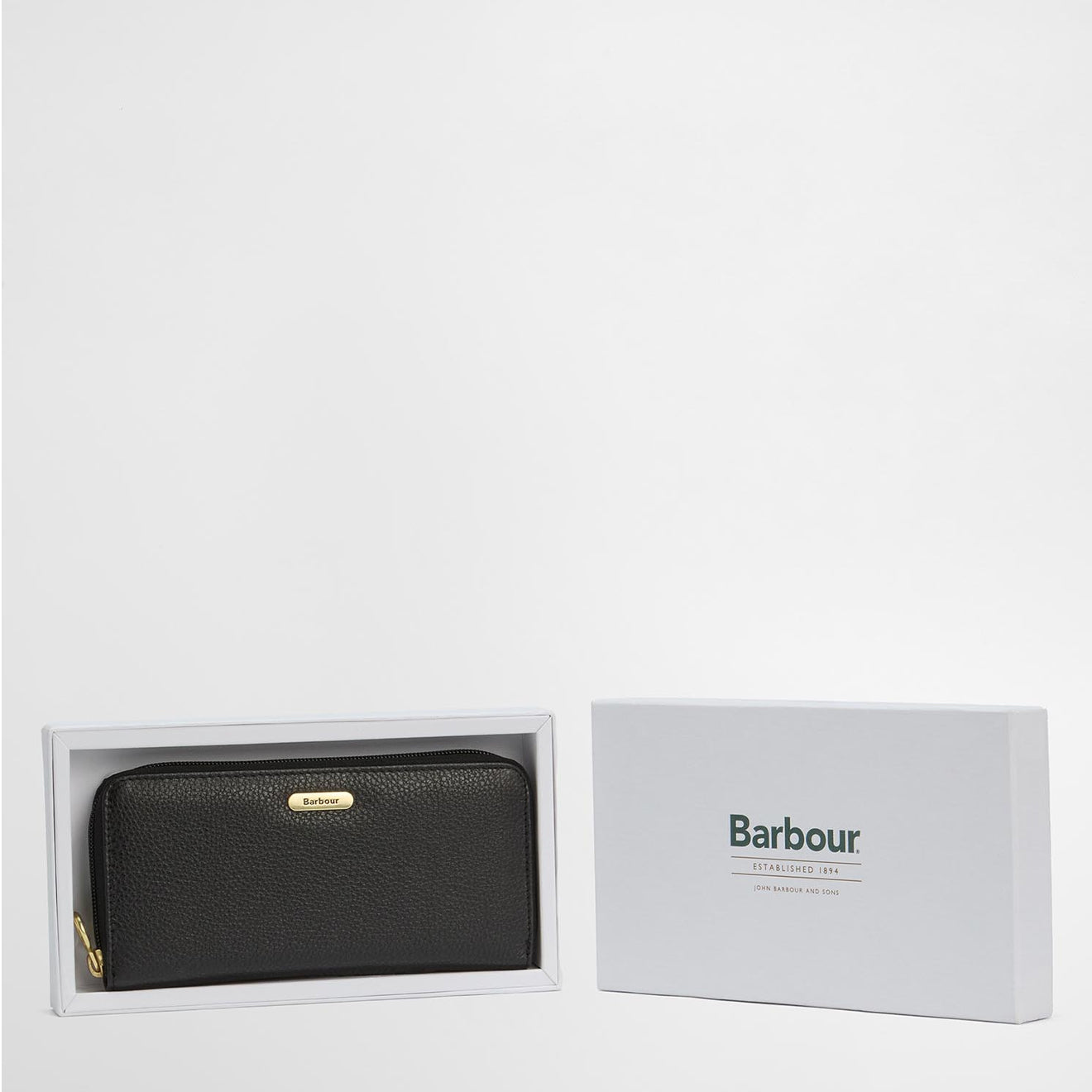 Barbour Womens Birch Leather Matinee Purse Black