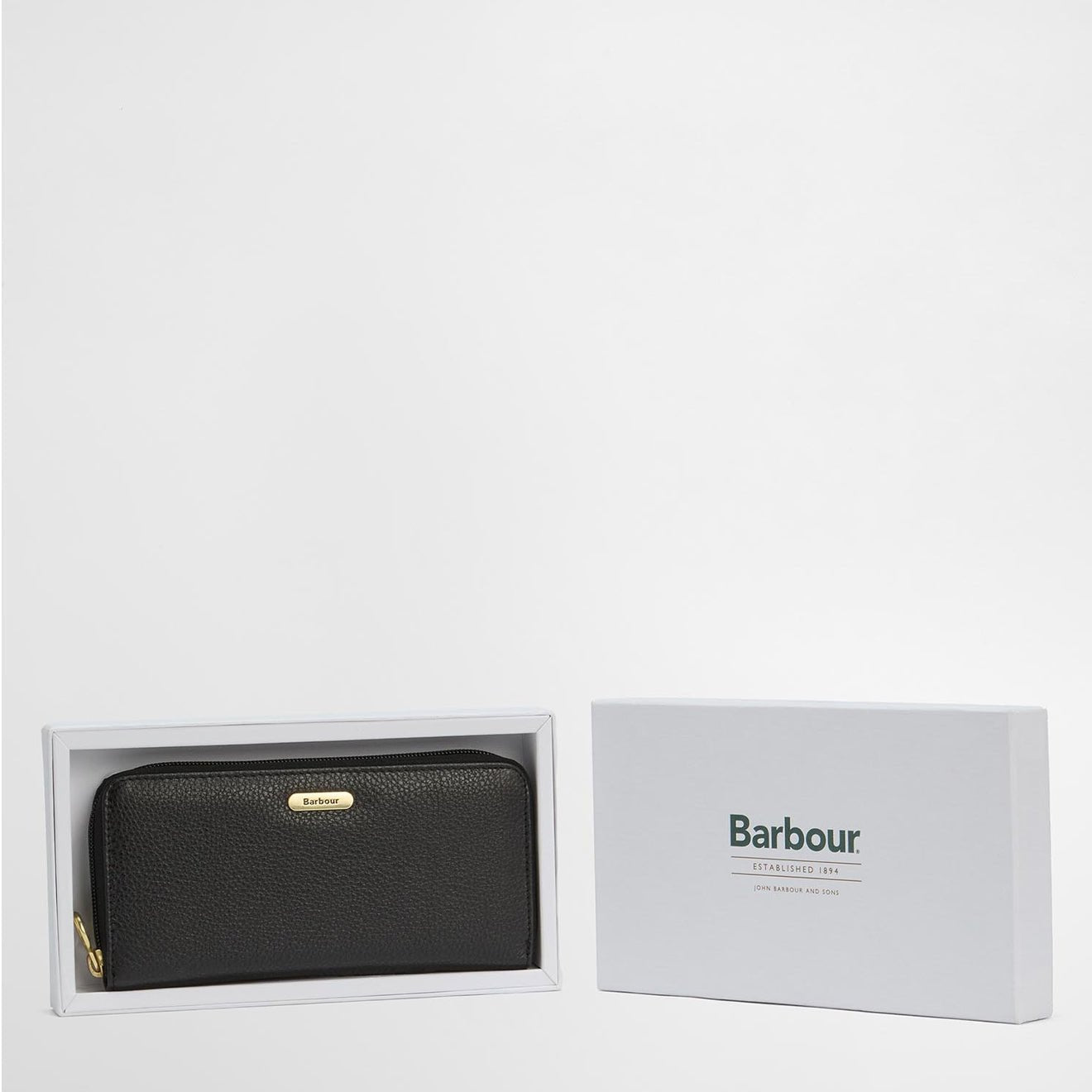 Barbour Womens Birch Leather Matinee Purse Black - The Sporting Lodge