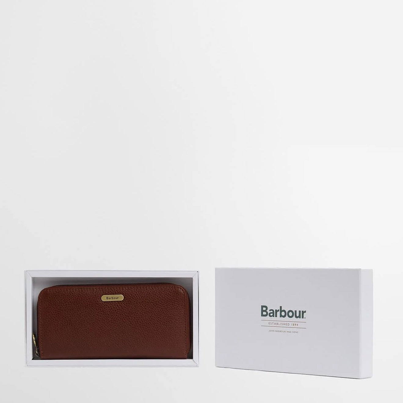 Barbour Womens Birch Leather Matinee Purse Brown - The Sporting Lodge