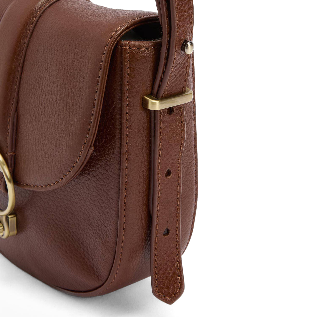 Barbour Womens Elm Leather Crossbody Bag Brown