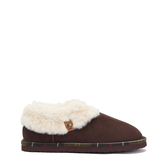 Barbour Womens Eloise Bootie Slipper Brown - The Sporting Lodge