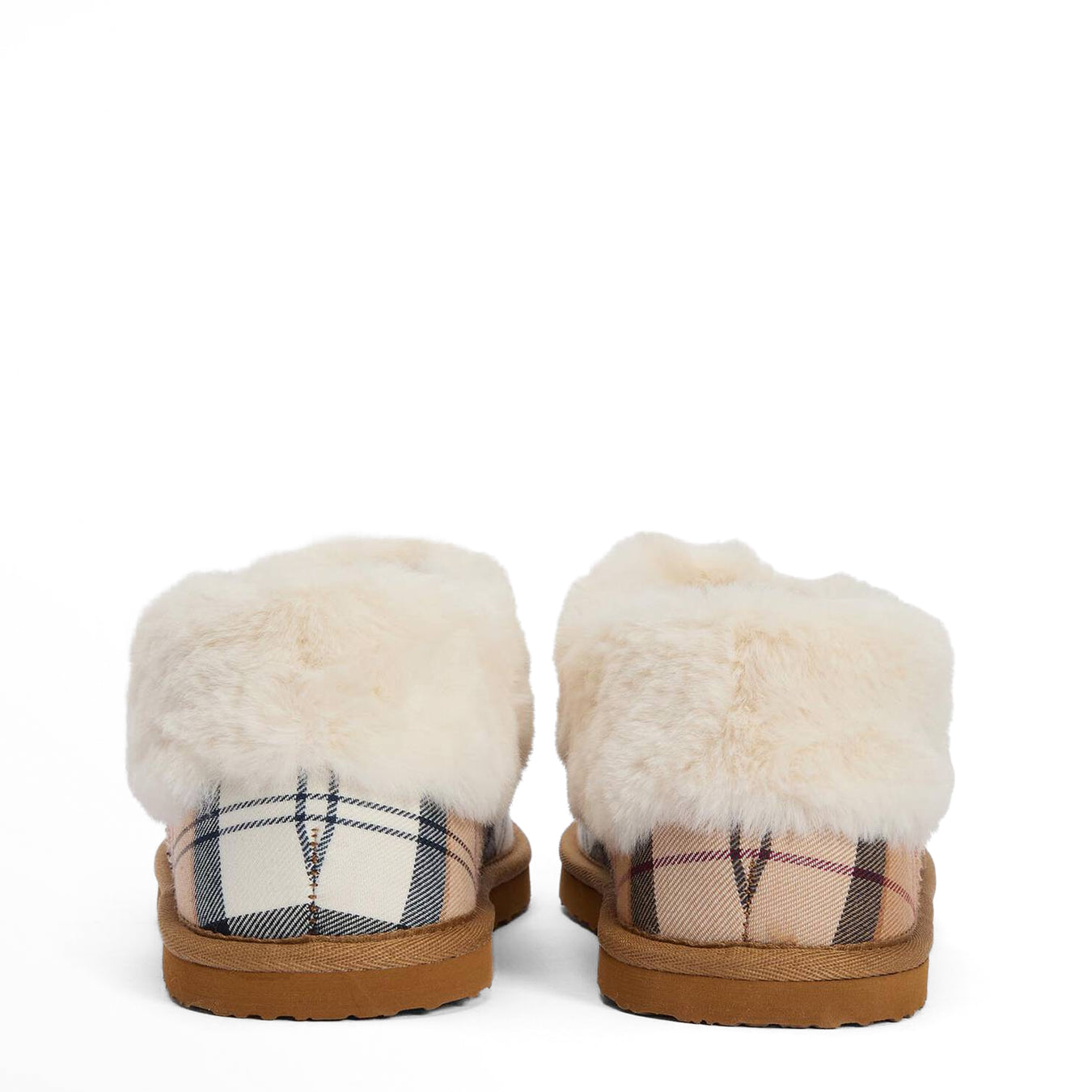 Barbour Womens Eloise Tartan Slipper Boots Hessian Tartan