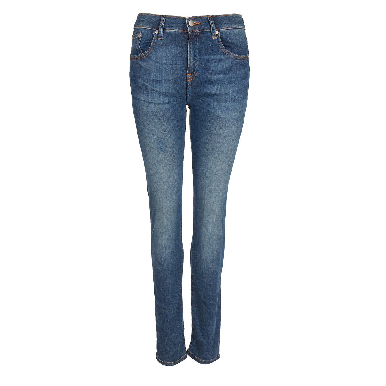 Barbour Womens Essential Slim Jeans Reg Leg Worn Blue - The Sporting Lodge