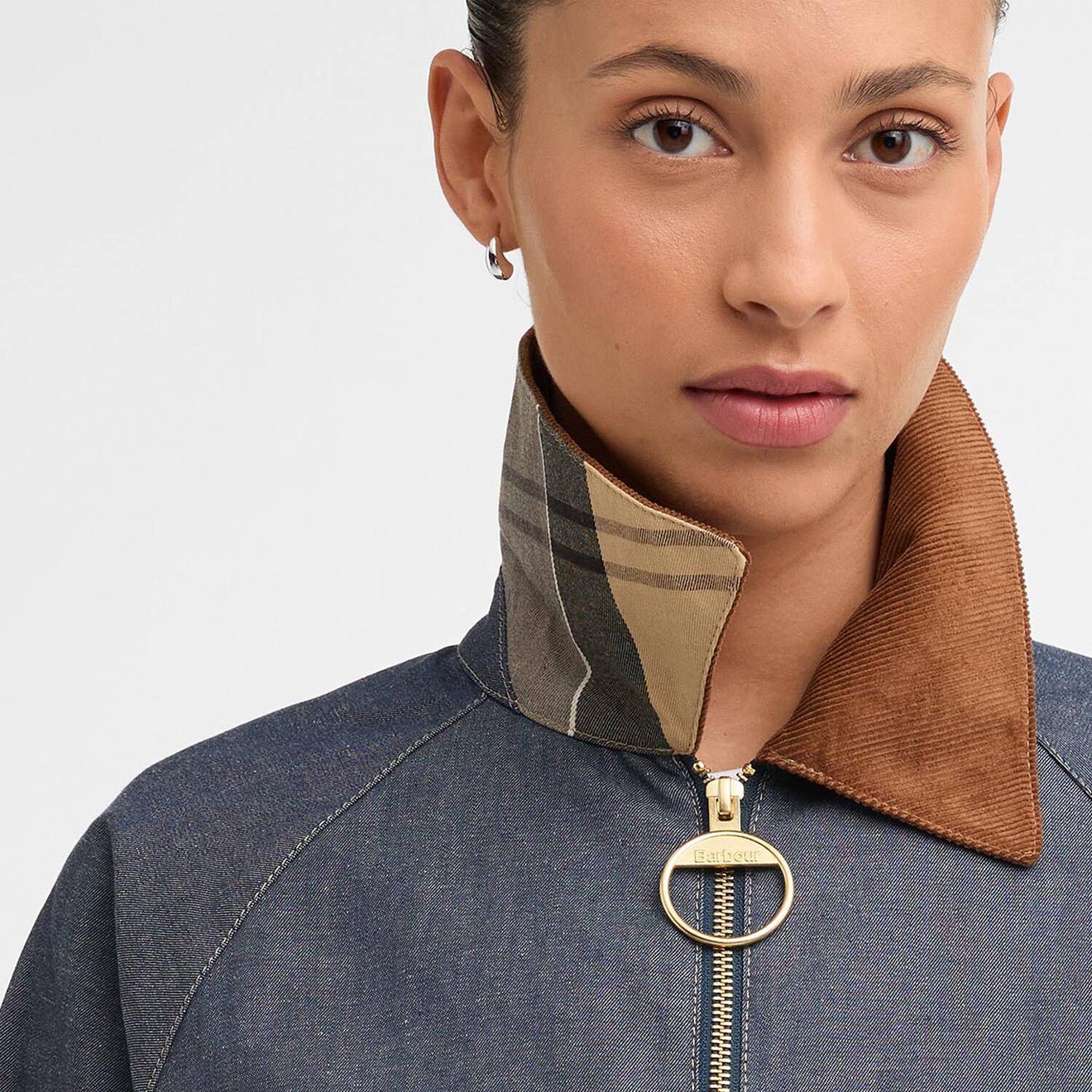 Barbour Womens Freckleton Denim Jacket Indigo / Dress - The Sporting Lodge