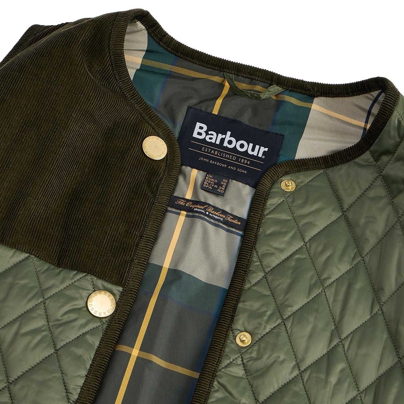 Barbour Womens Healy Liner Olive / Ancient - The Sporting Lodge