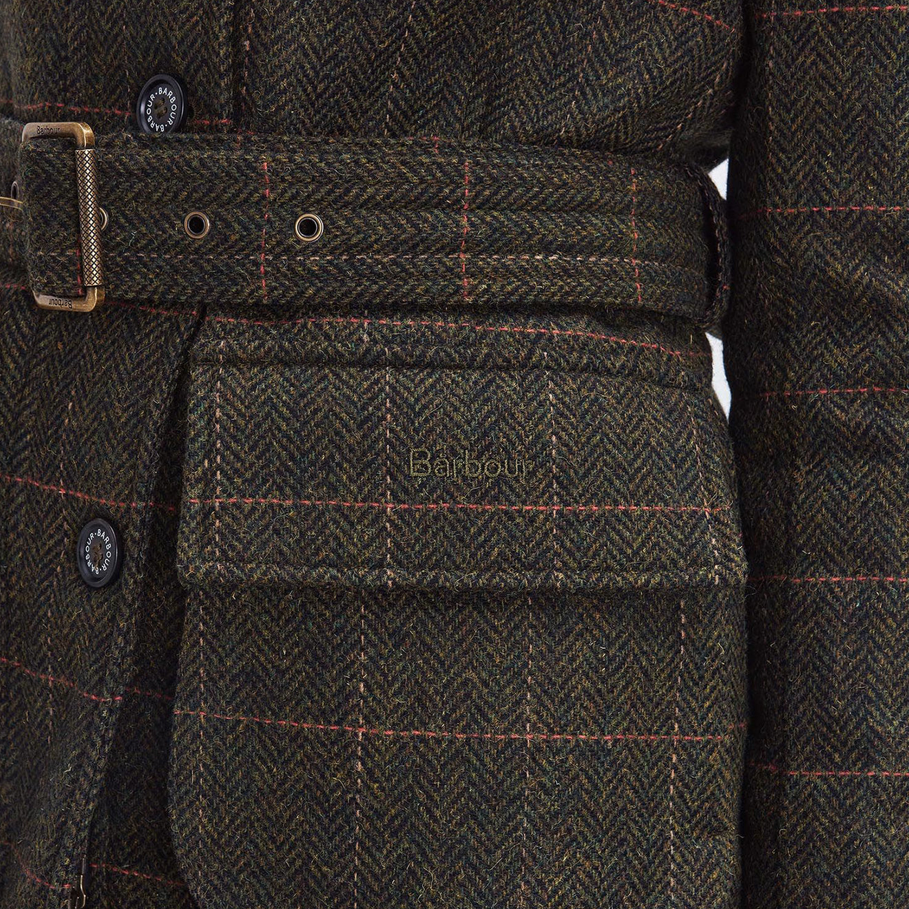 Barbour Womens Hollie Wool Jacket Spiced Pumpkin - The Sporting Lodge