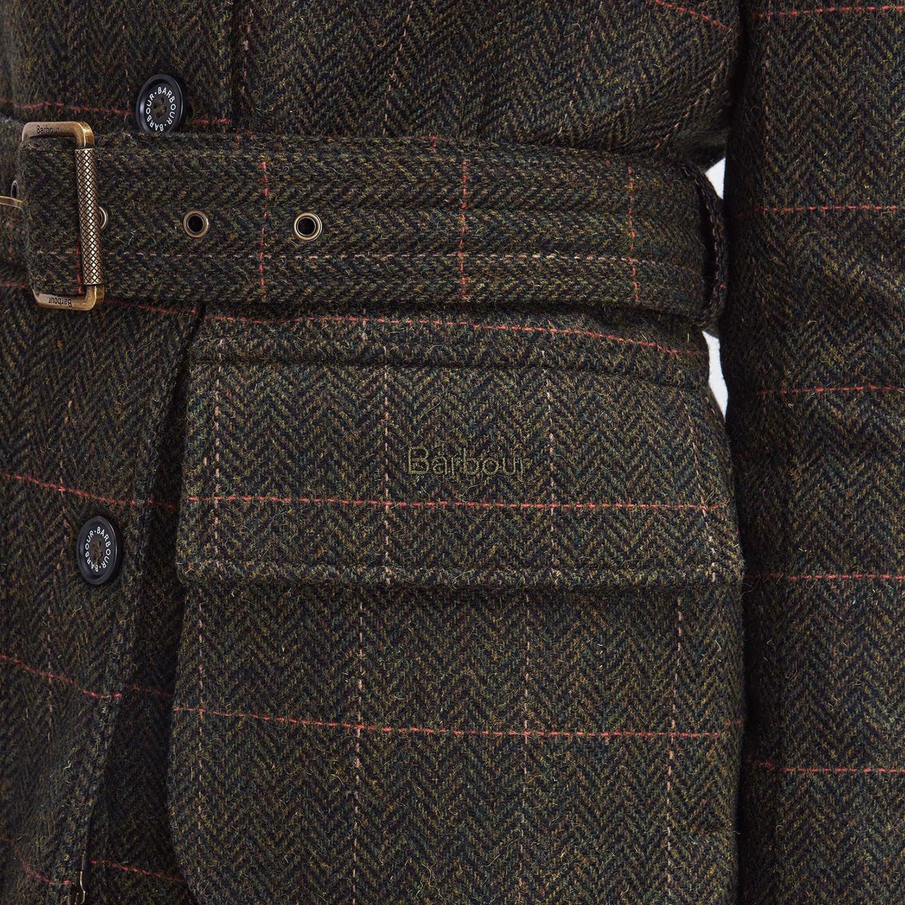 Barbour Womens Hollie Wool Jacket Spiced Pumpkin - The Sporting Lodge