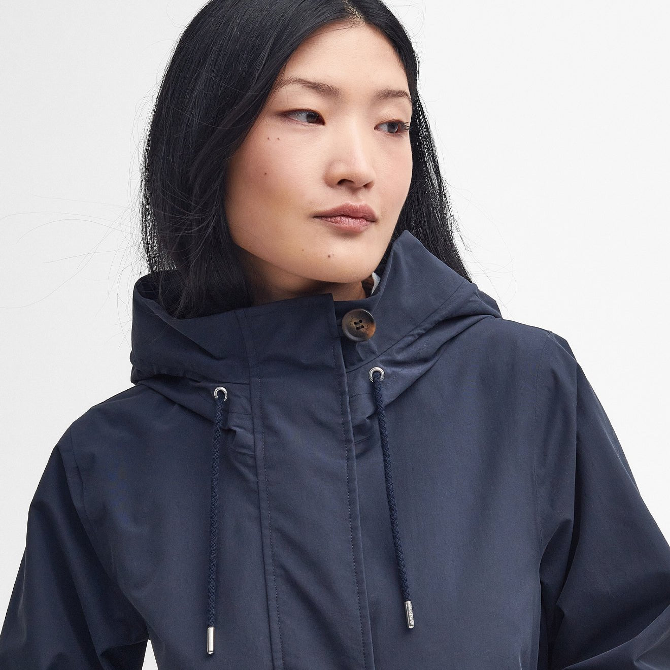 Barbour Womens Lansdowne Waterproof Jacket Dark Navy - The Sporting Lodge