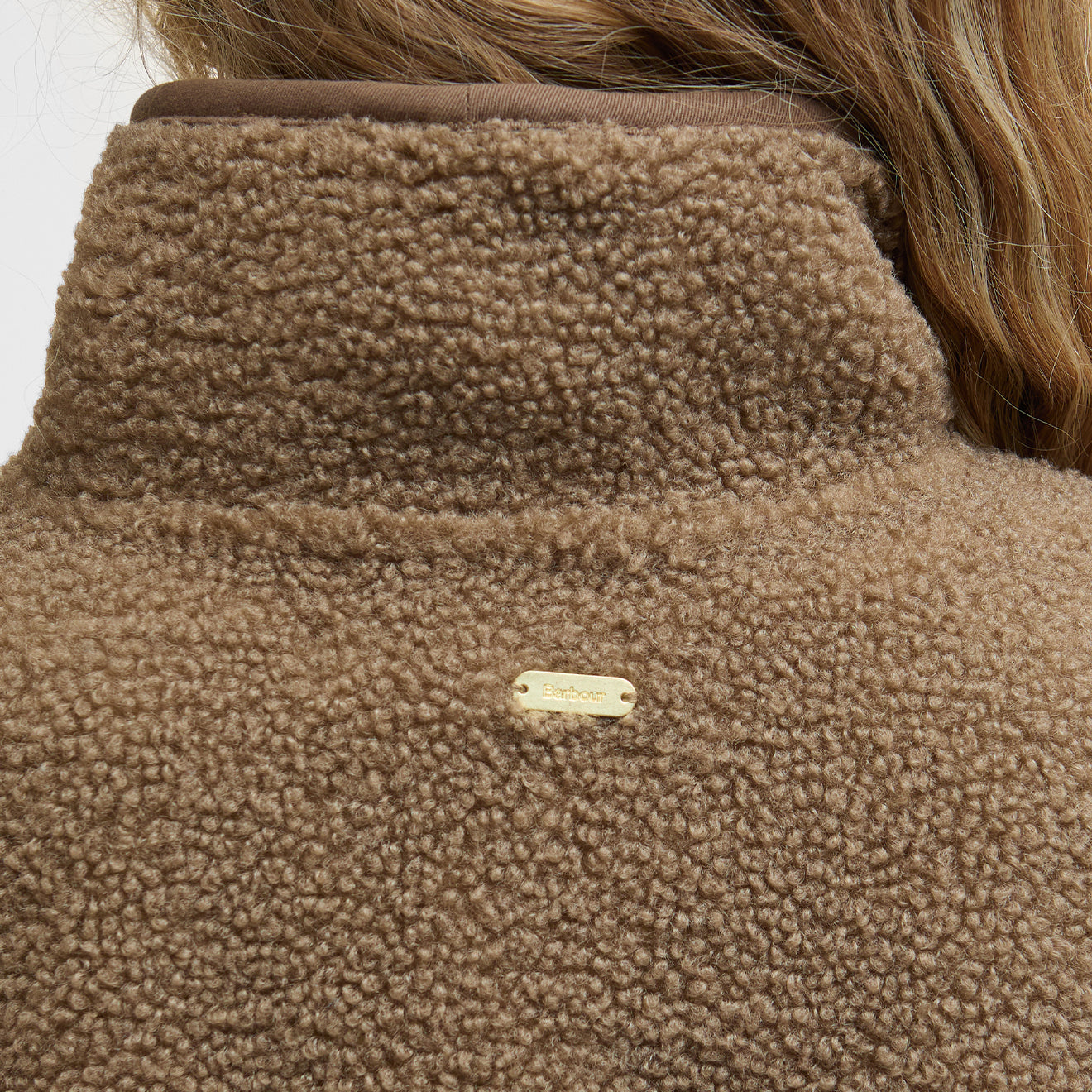 Barbour Womens Mabel Fleece Military Brown - The Sporting Lodge