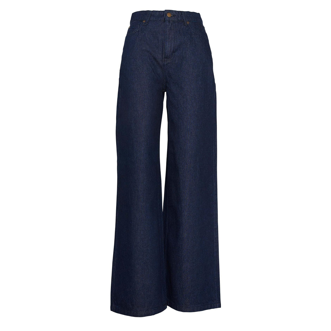 Barbour Womens Maisie Wide Leg Jeans Dark Indigo Wash - The Sporting Lodge