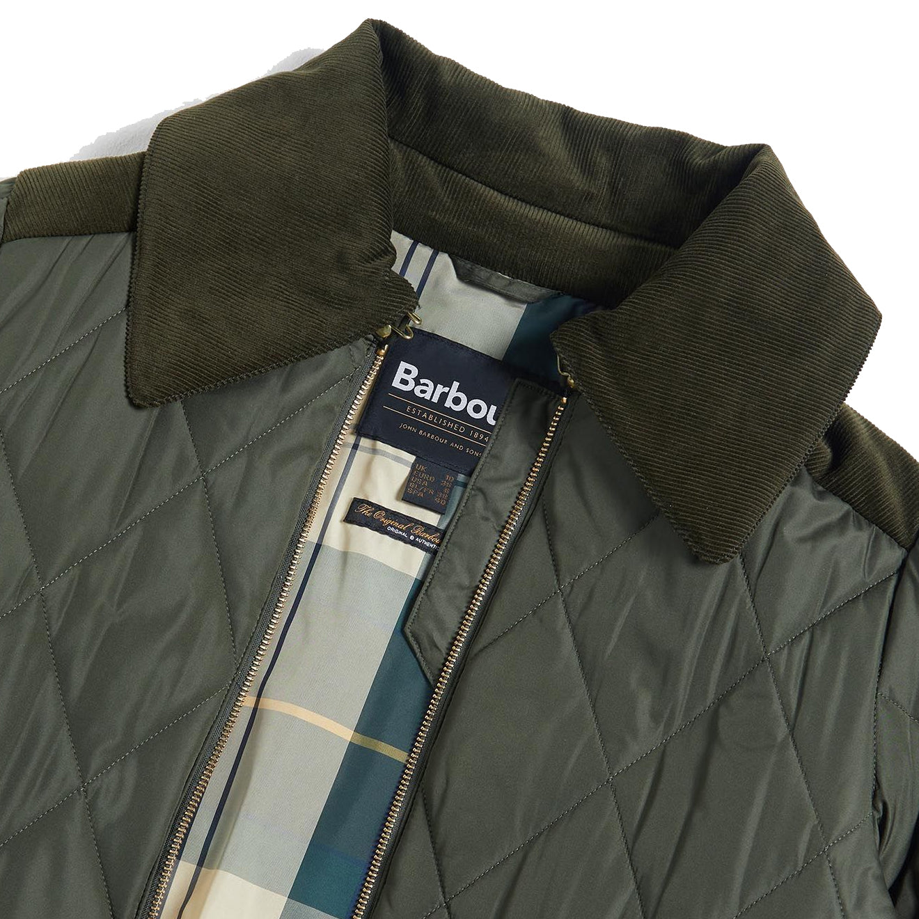 Barbour Womens Malton Quilt Olive / Ancient - The Sporting Lodge