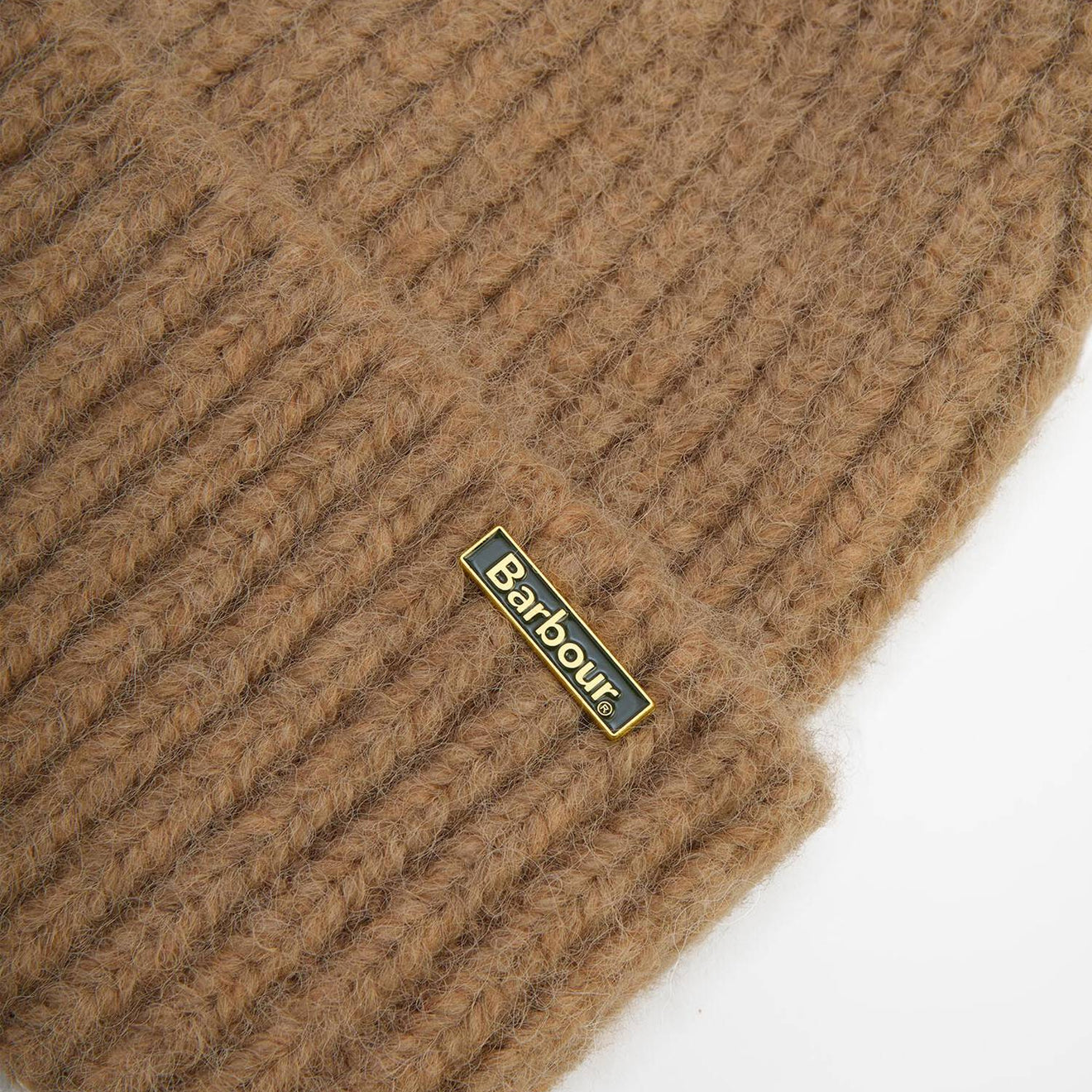 Barbour Womens Meryl Beanie Hat Military Brown