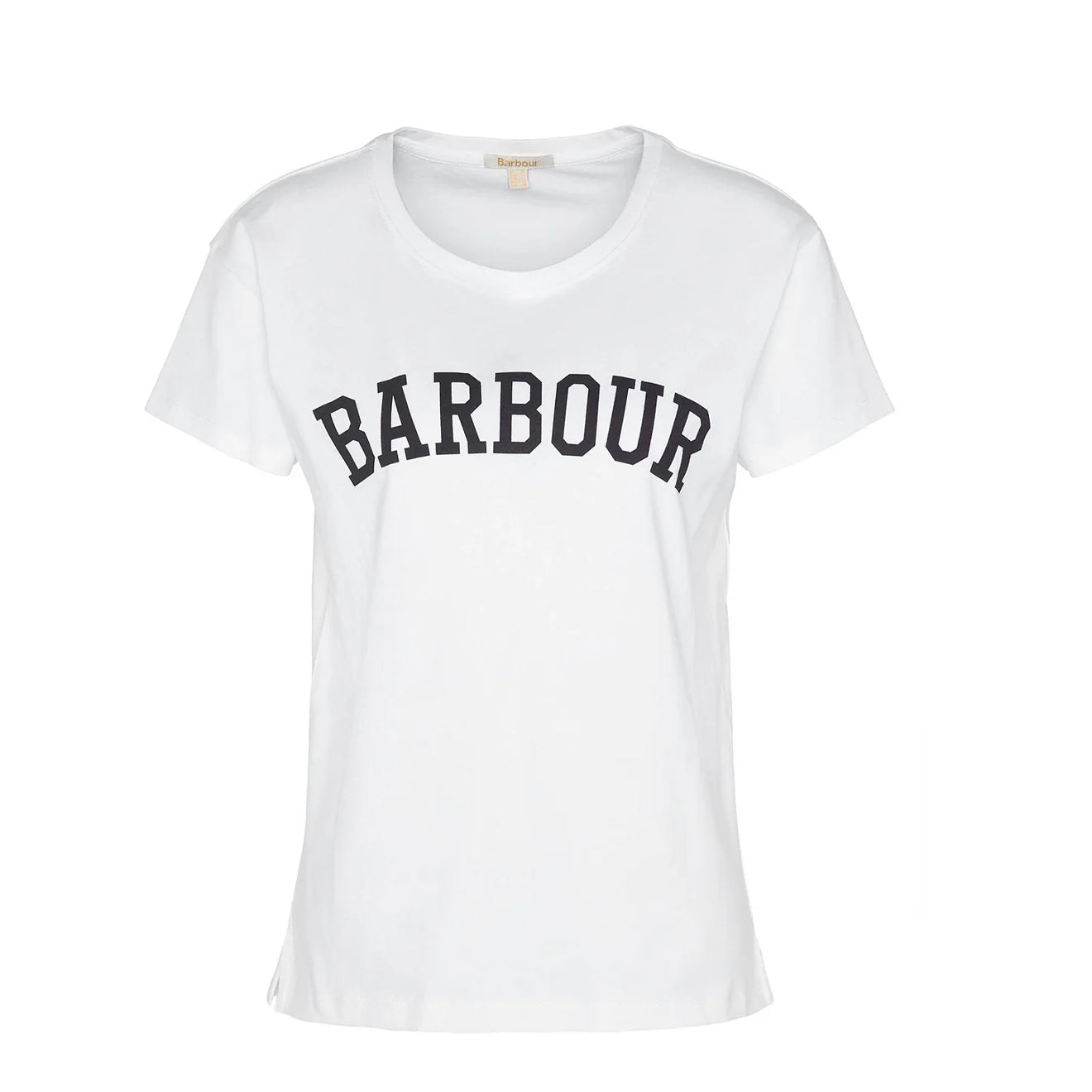 Barbour Womens Northumberland Classic T-Shirt White / Navy - The Sporting Lodge