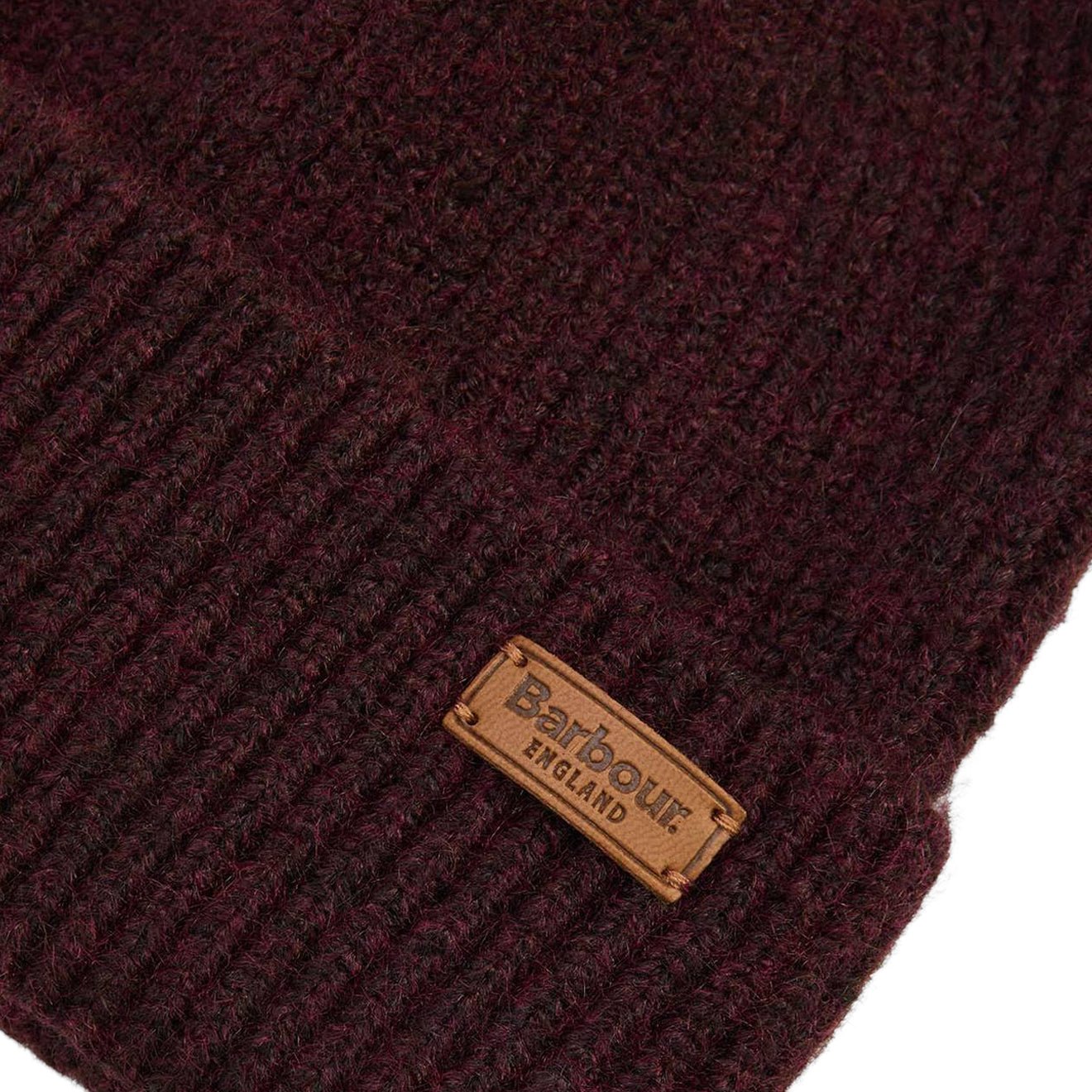 Barbour Womens Pendle Beanie Hat Wine - The Sporting Lodge