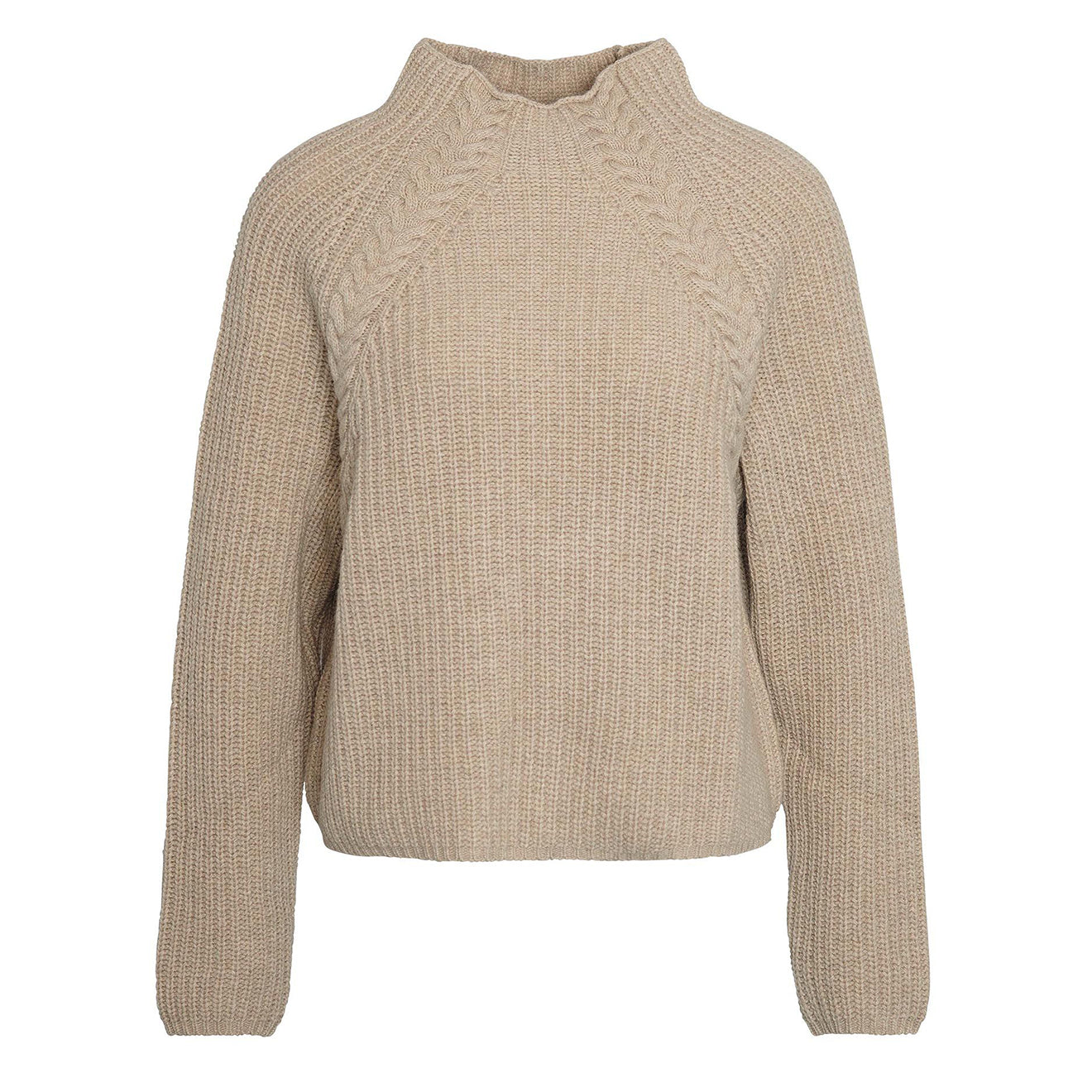 Barbour Womens Rhonda Knitted Jumper Honey - The Sporting Lodge