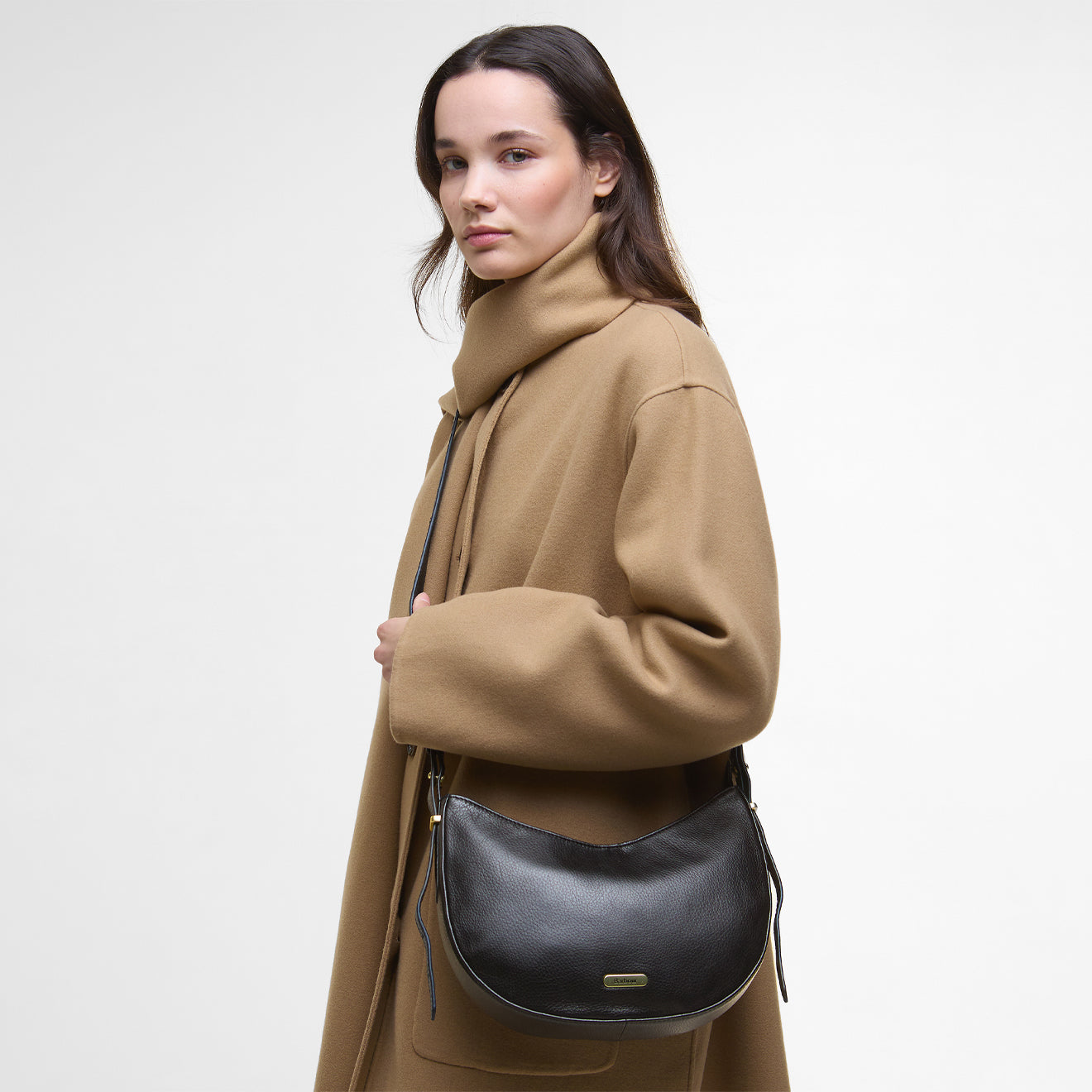 Barbour Womens Sorrel Leather Sling Black