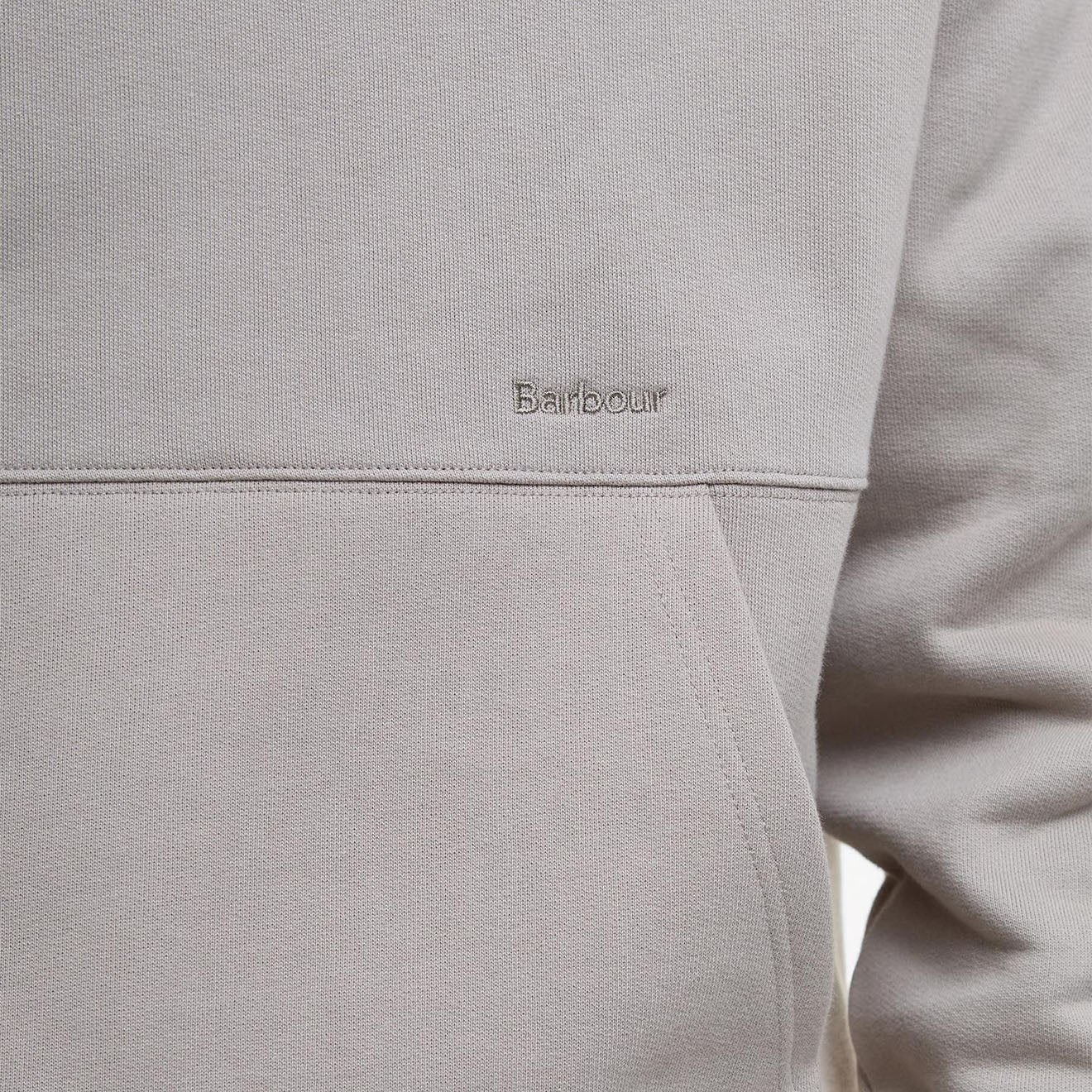 Barbour Yalding Hooded Sweatshirt Concrete - The Sporting Lodge