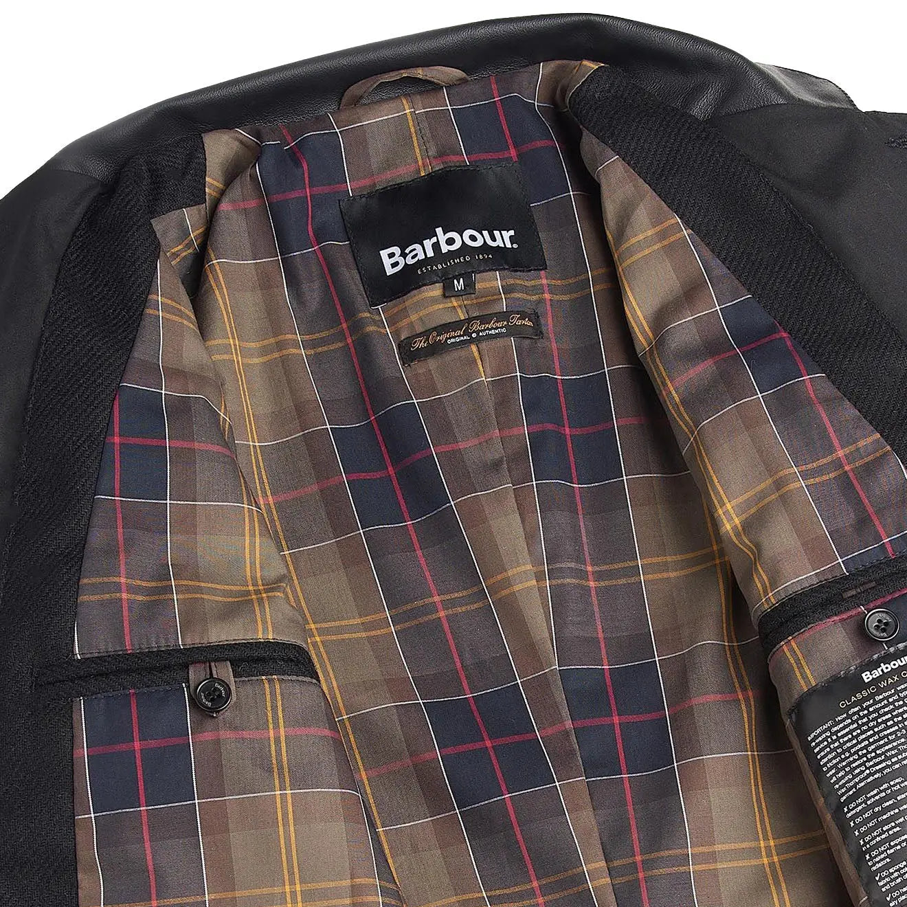 Barbour Beacon Sports Wax Jacket Black - The Sporting Lodge