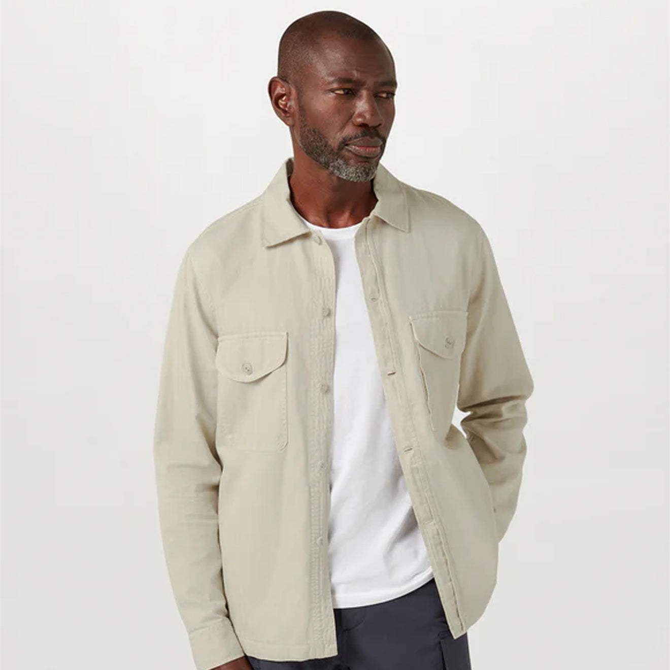 Belstaff CS60 Overshirt Stone Beige - The Sporting Lodge