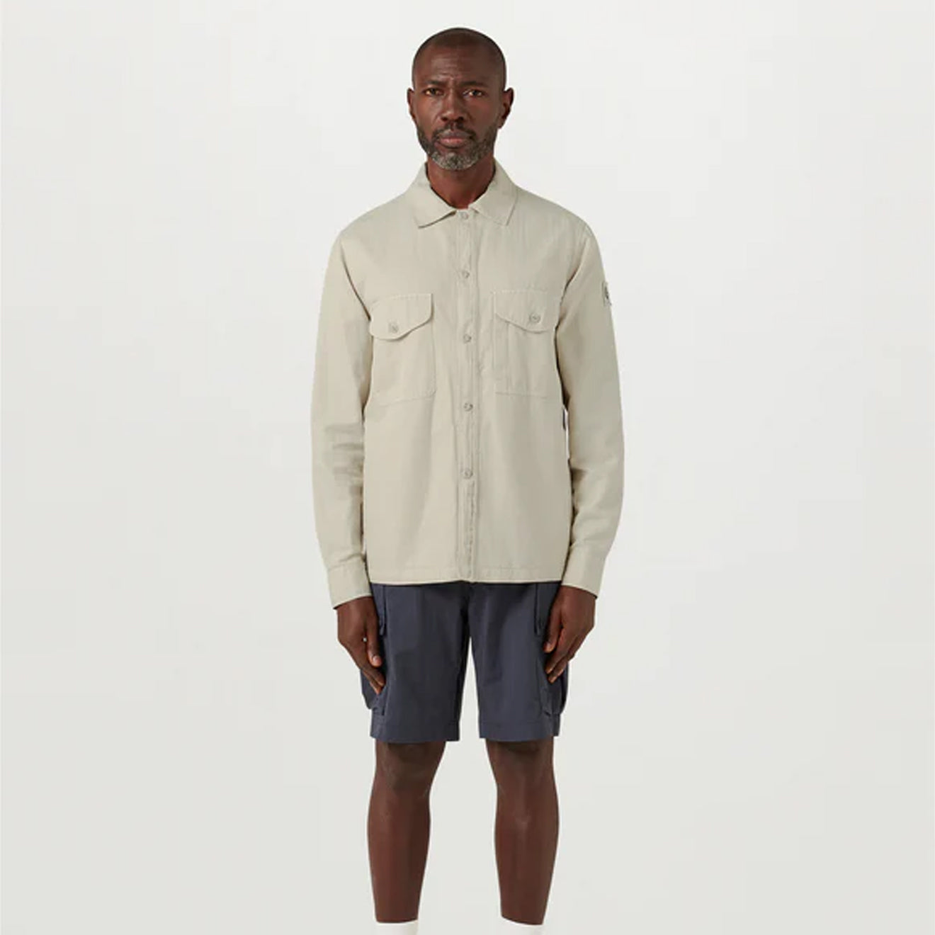 Belstaff CS60 Overshirt Stone Beige - The Sporting Lodge