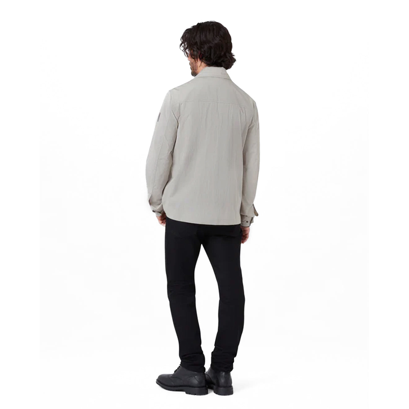 Belstaff Drome Overshirt Cement Grey - The Sporting Lodge