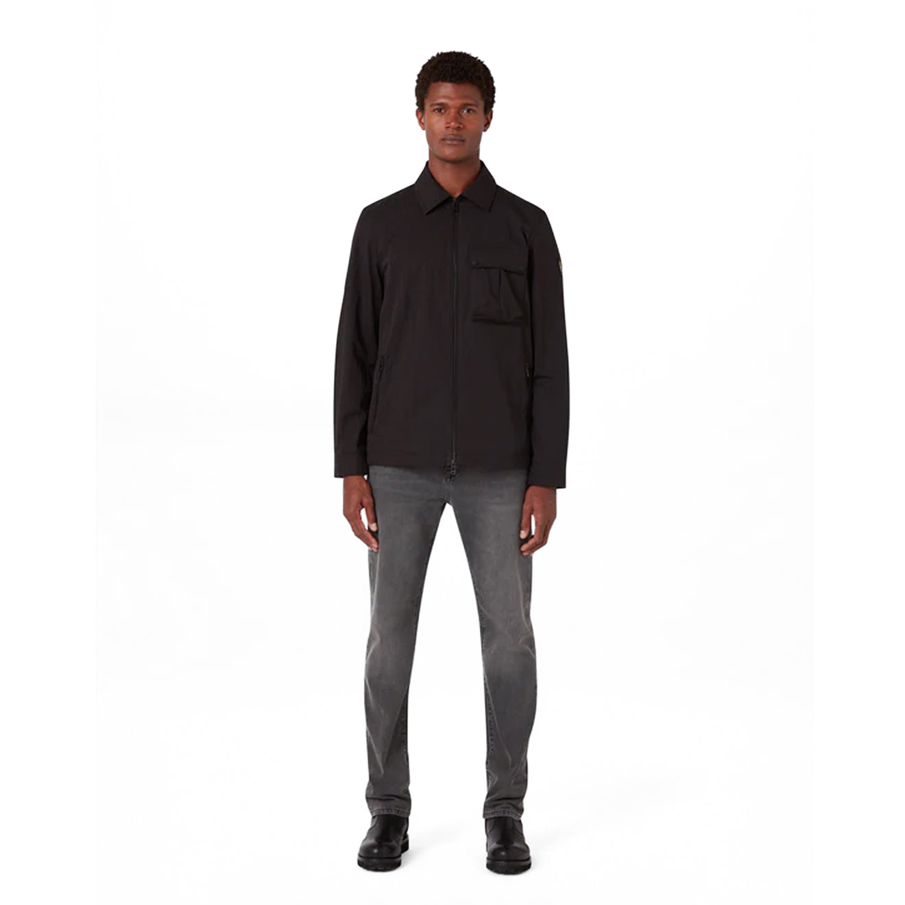 Belstaff Drome Overshirt Black - The Sporting Lodge