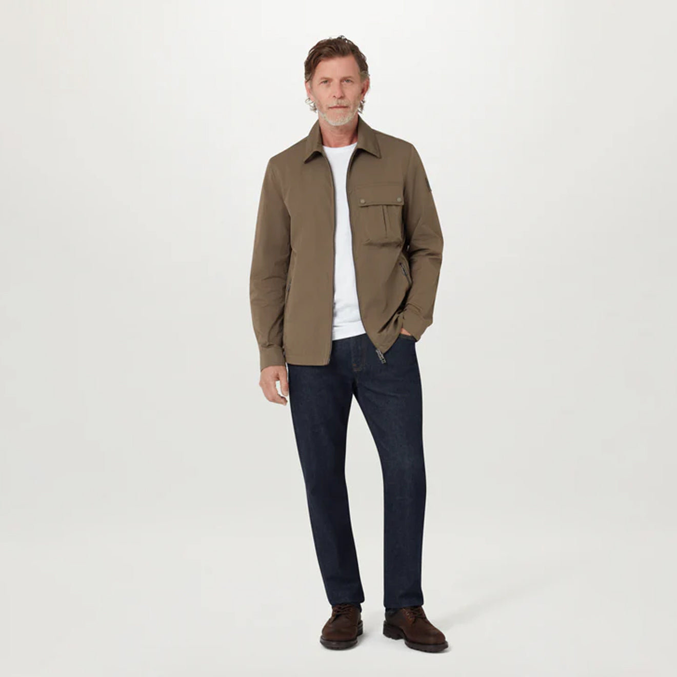 Belstaff Drome Overshirt Major Brown