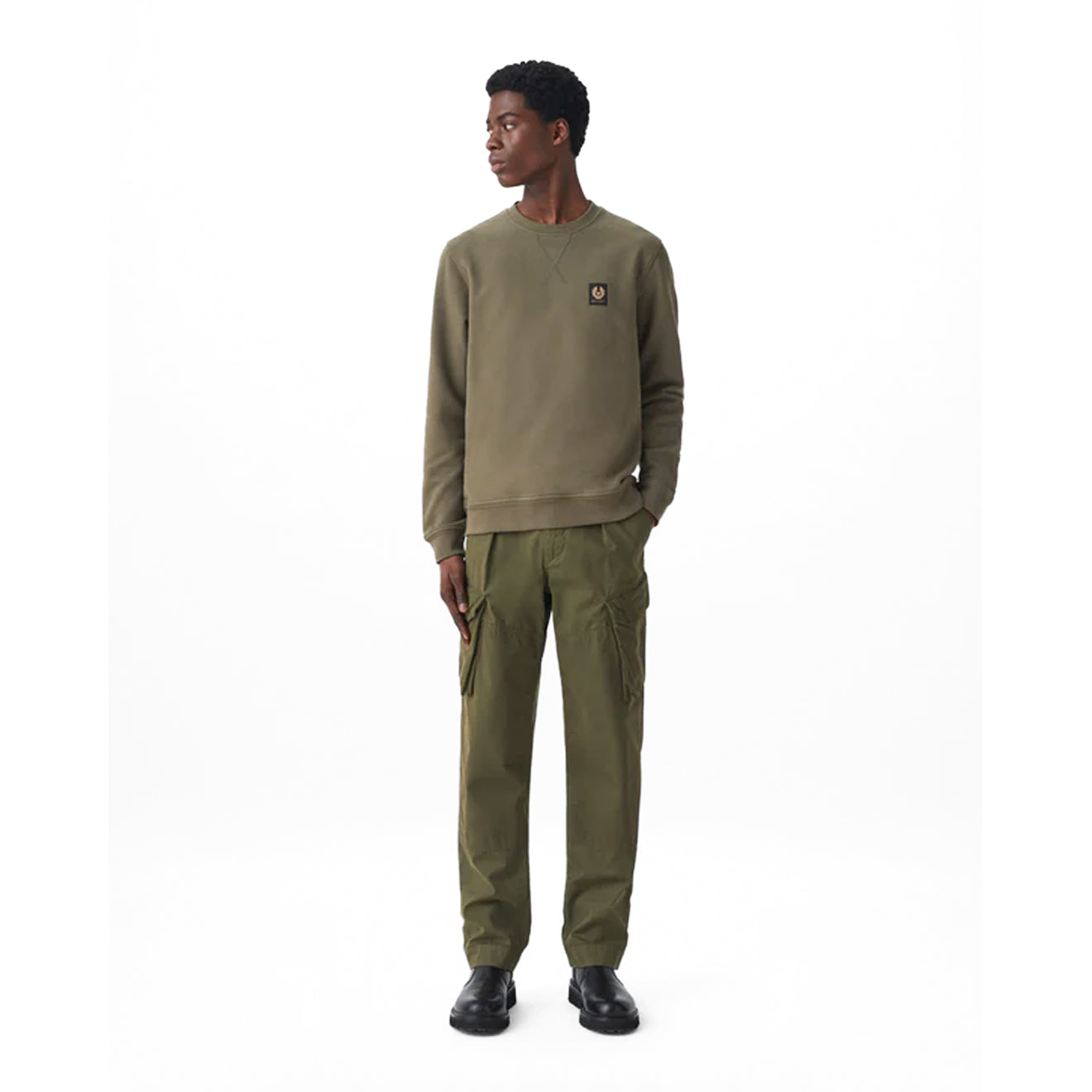 Belstaff Sweatshirt True Olive - The Sporting Lodge