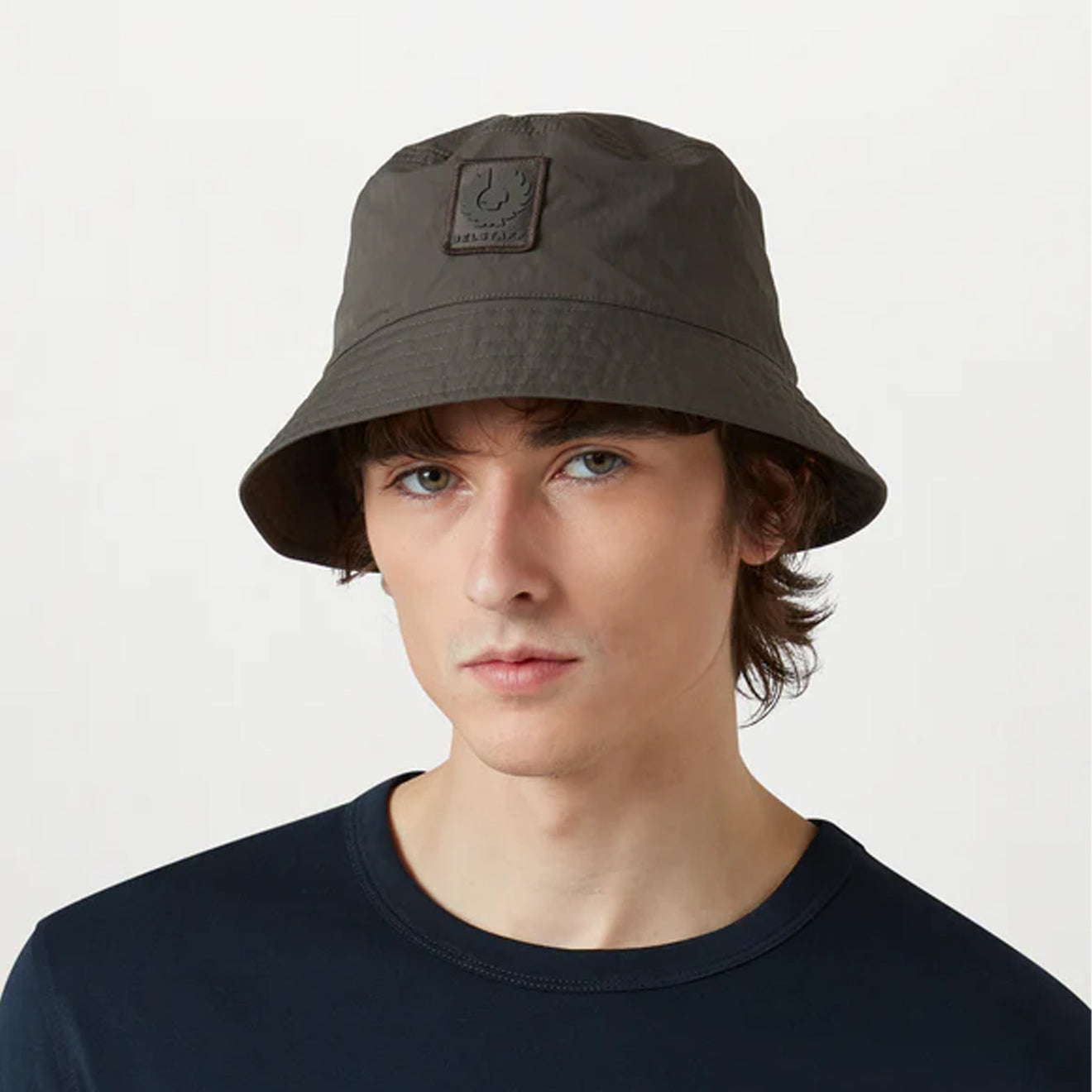Belstaff Tech Shell Bucket Hat Army Olive - The Sporting Lodge