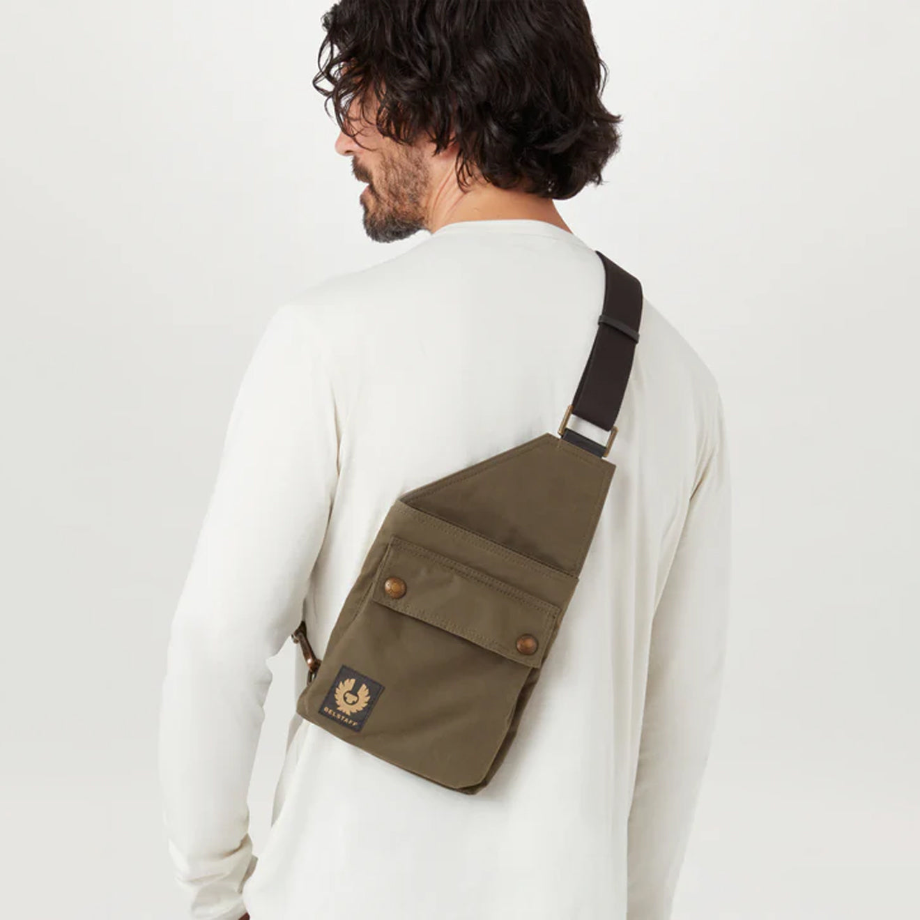Belstaff Trialmaster Crossbody Bag Faded Olive