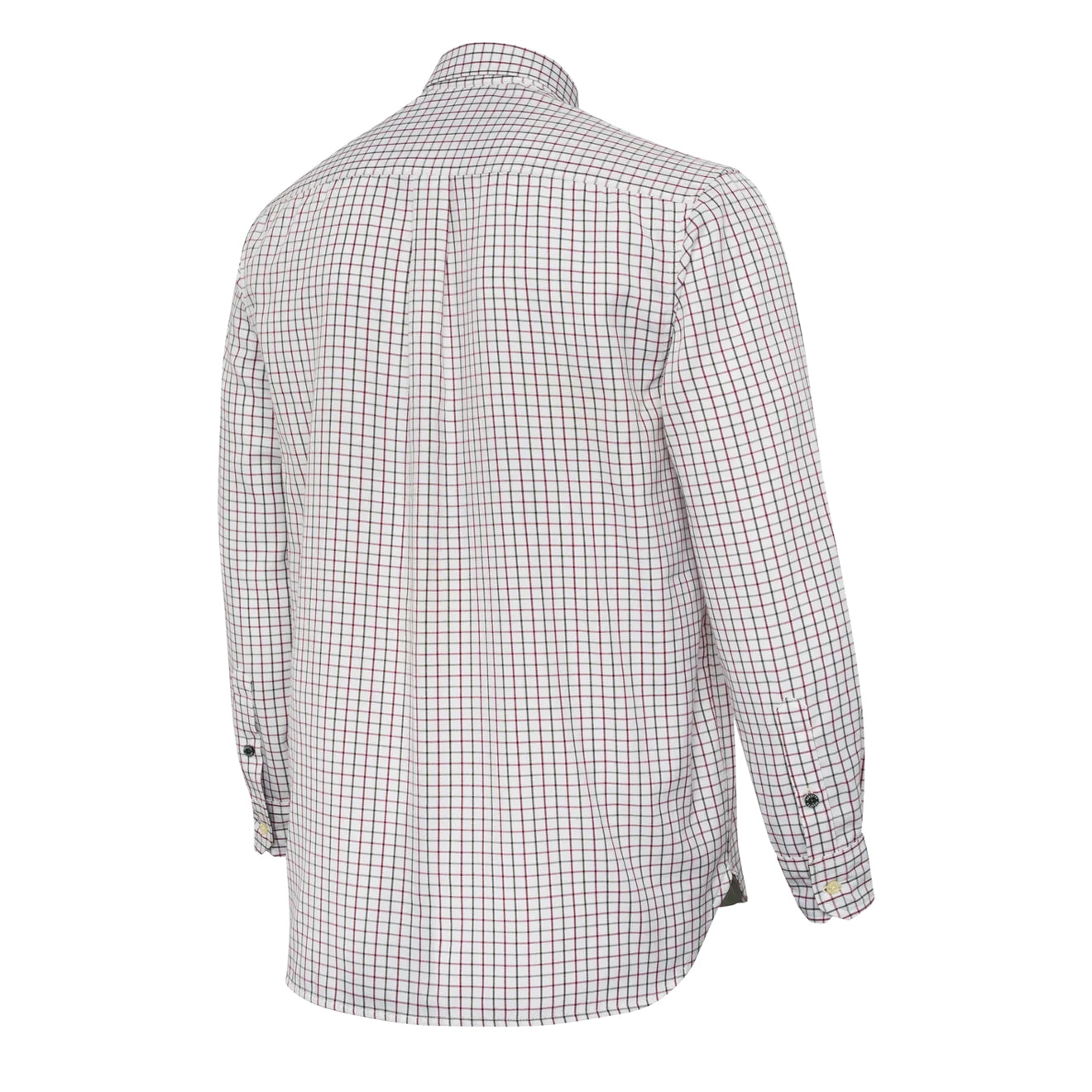 Beretta Charlow LS Shirt White & Green Check - The Sporting Lodge