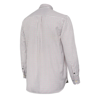 Beretta Charlow LS Shirt White & Green Check - The Sporting Lodge