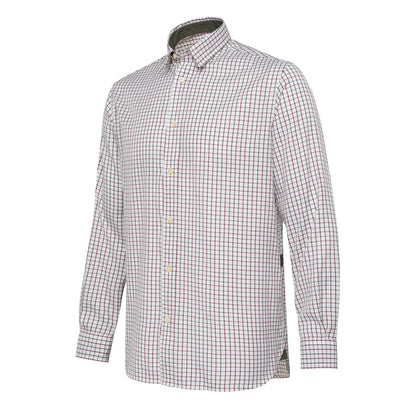 Beretta Charlow LS Shirt White & Green Check - The Sporting Lodge