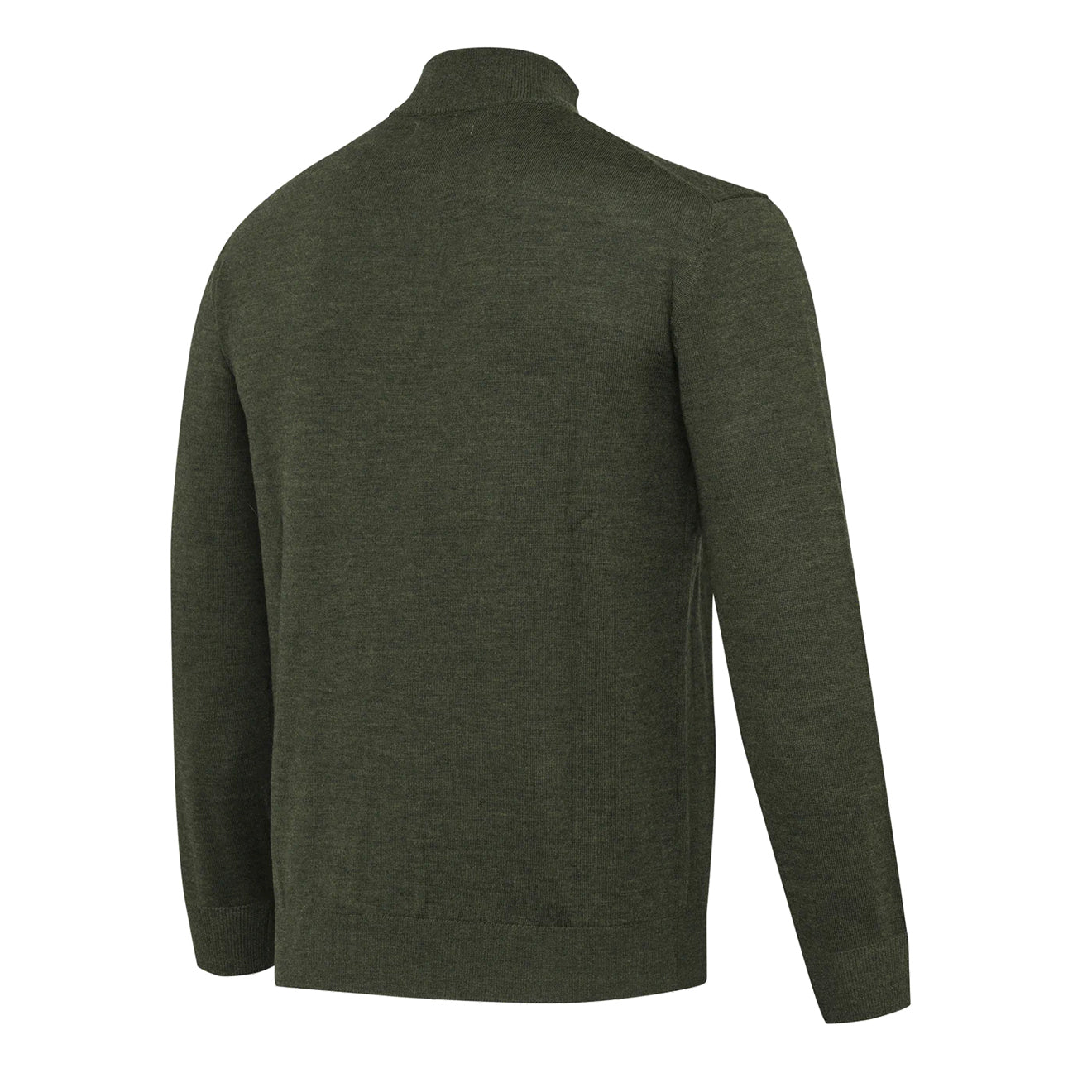 Beretta Merino Half Zip Sweater Green Moss - The Sporting Lodge