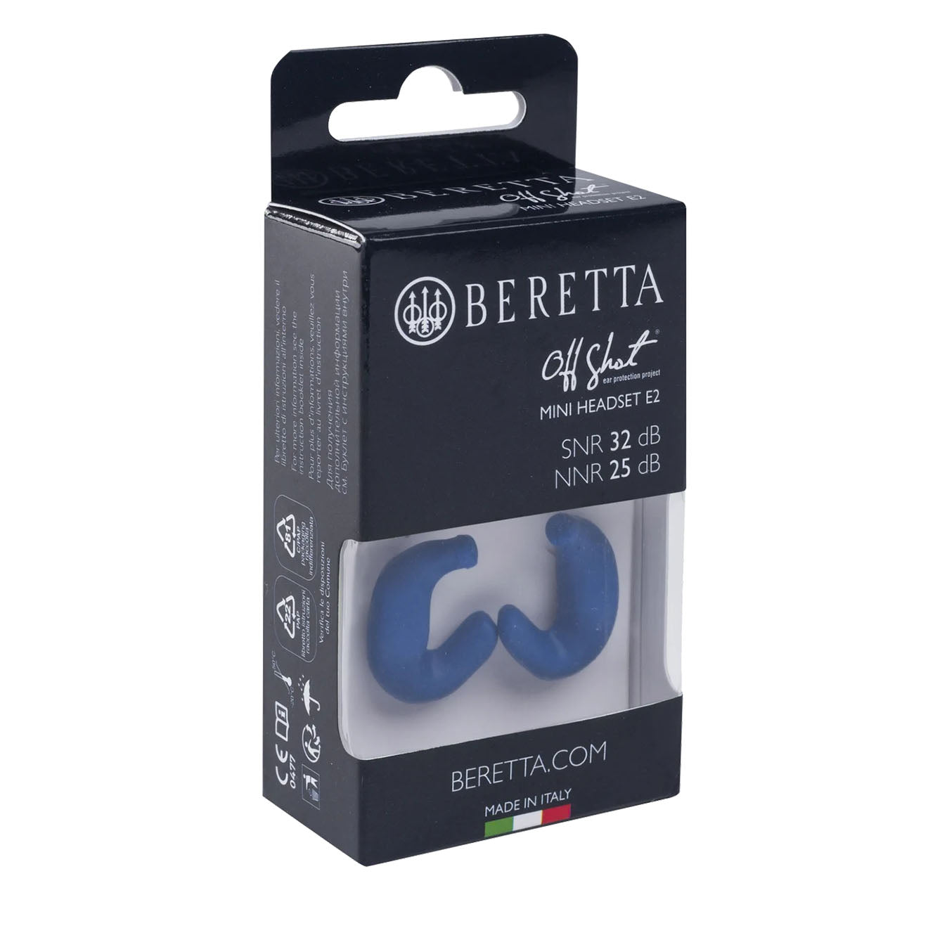 Beretta Mini Headset E2 Blue Beretta - The Sporting Lodge