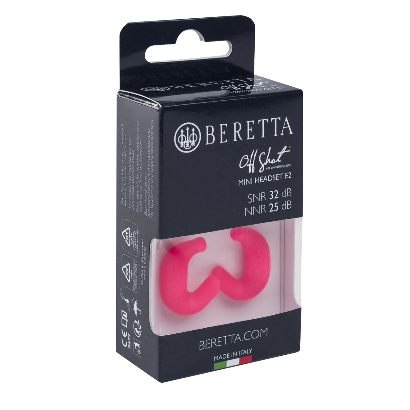 Beretta Mini Headset E2 Fuchsia Fluo - The Sporting Lodge